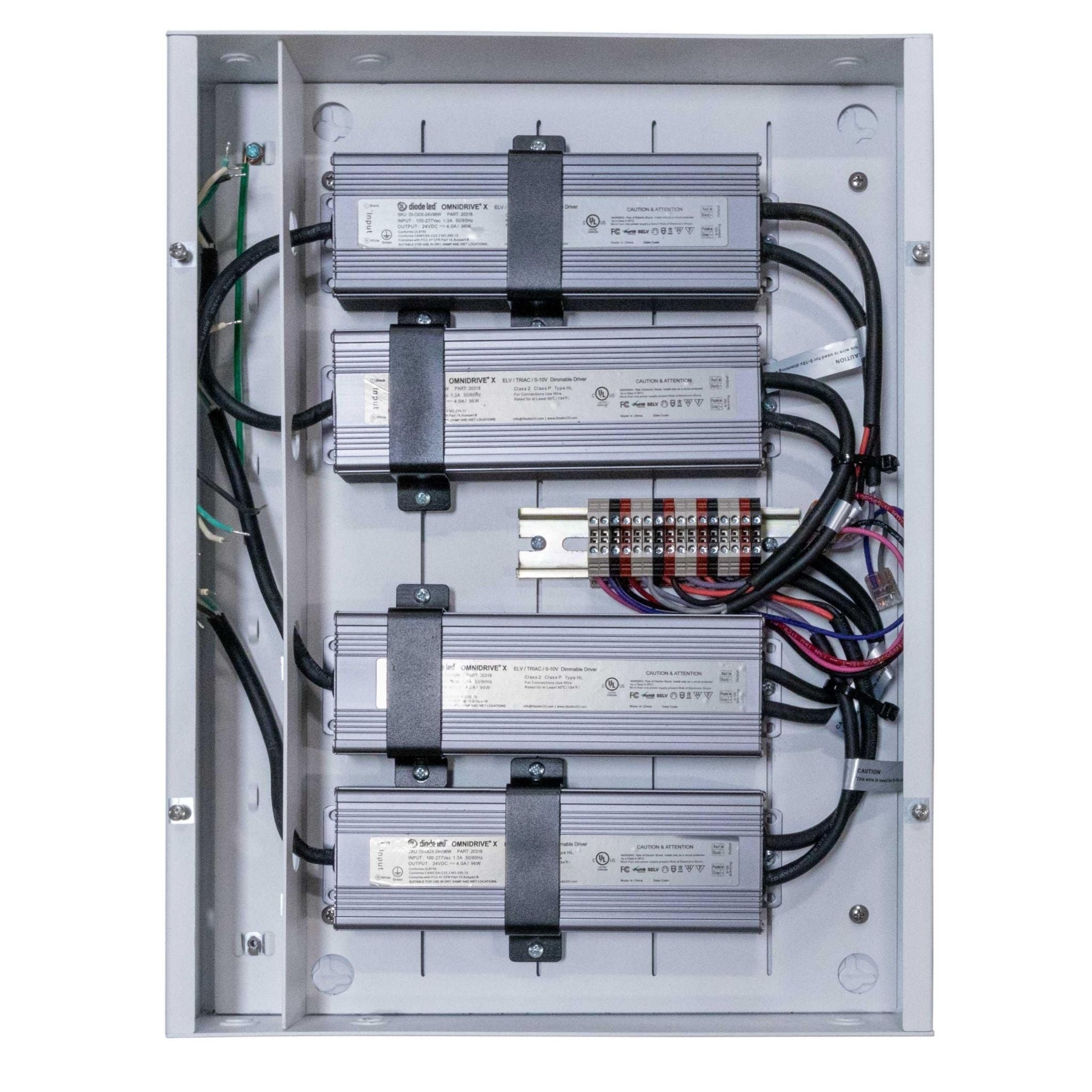 Diode LED LO-PRO Panel Recessed Mount Junction Box, 24V 96W OMNIDRIVE X Driver