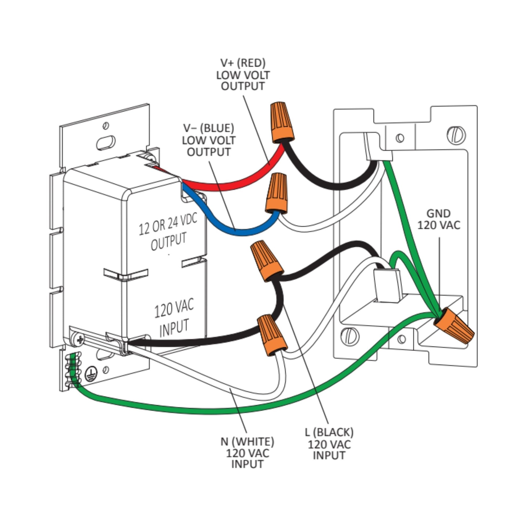 SWITCHEX 60 Watts, 24VDC LED Driver and Dimmer Switch - Bees Lighting