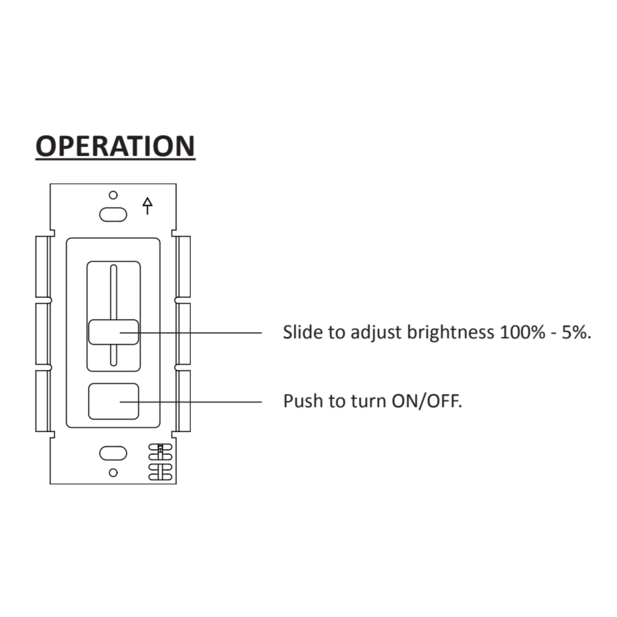 SWITCHEX 60 Watts, 24VDC LED Driver and Dimmer Switch - Bees Lighting