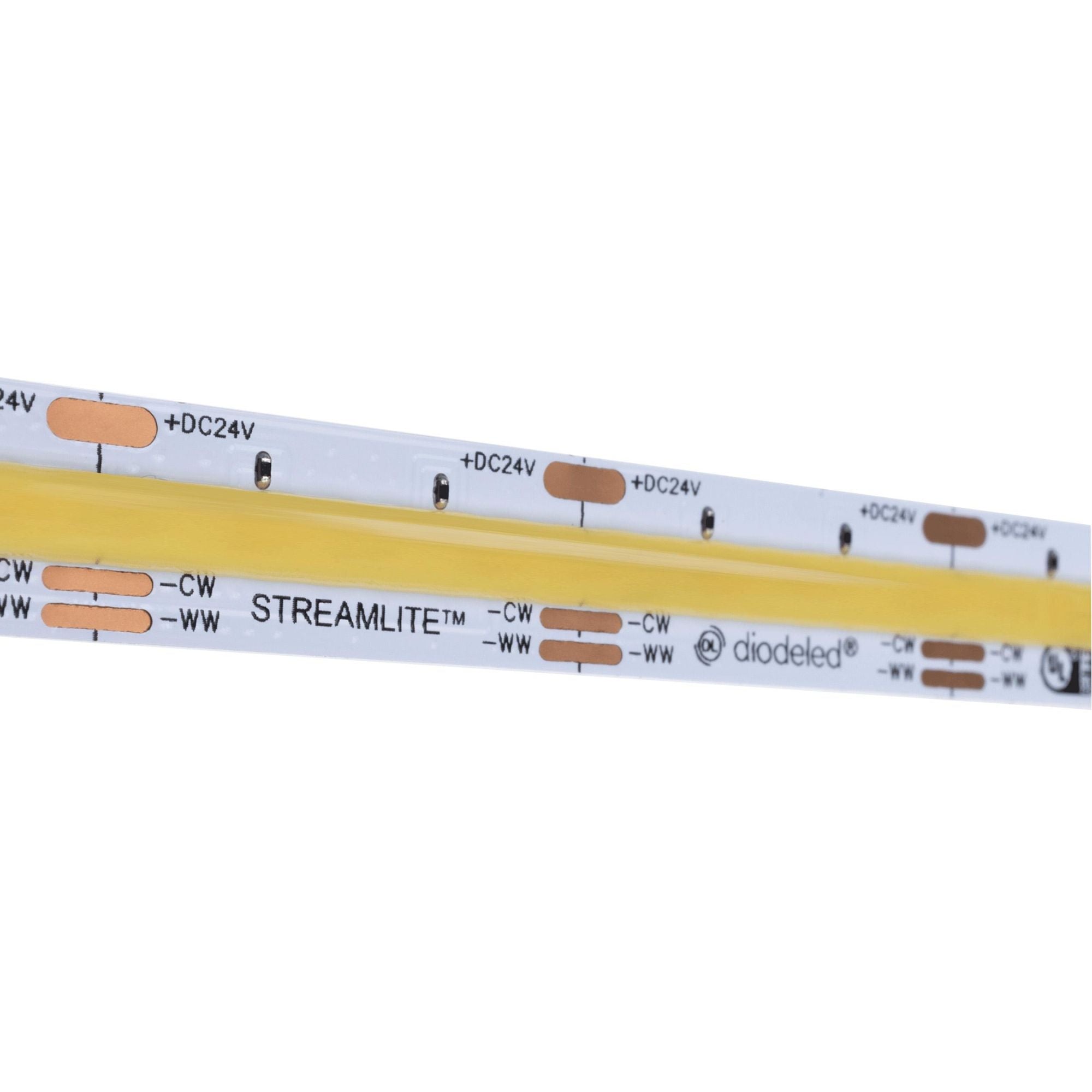Streamlite Tunable White LED Tape Light, 16.4Ft Reel, 260 Lm/Ft, 24V