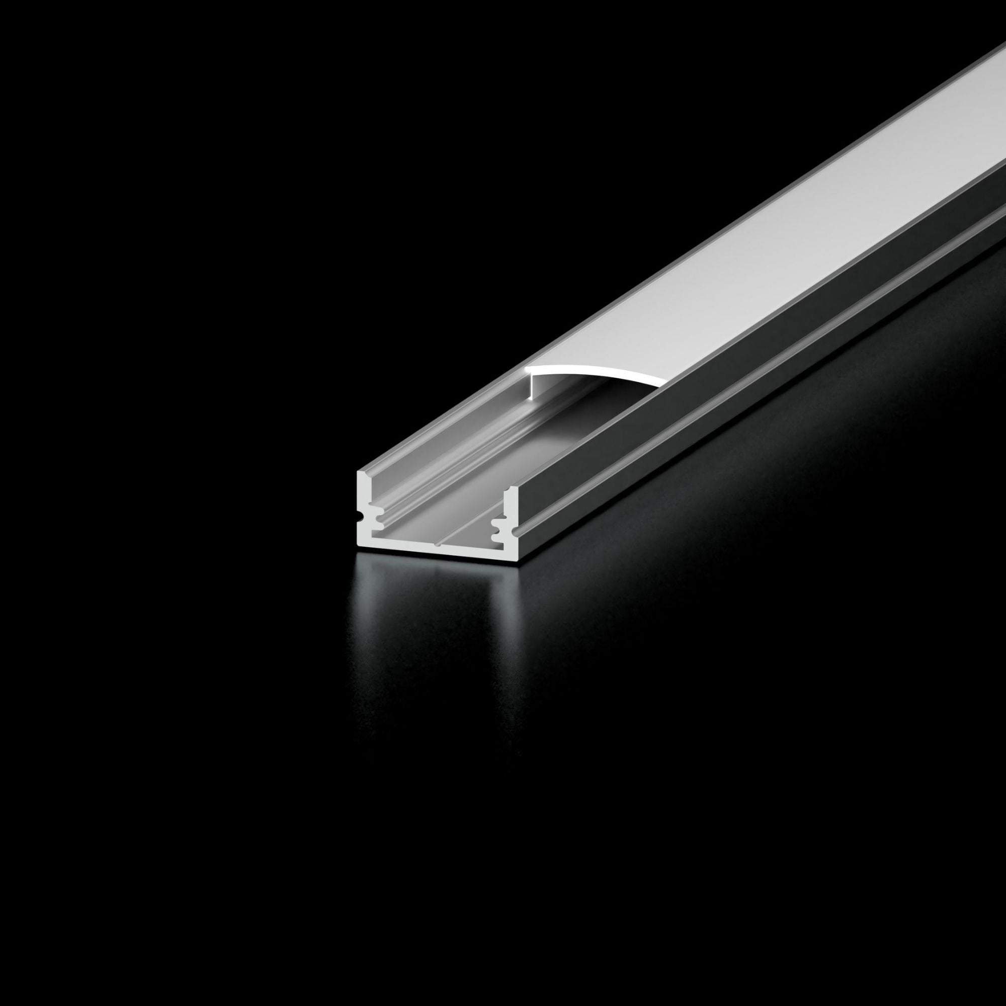 S1 48" Aluminum Channel, Frosted Lens - Bees Lighting