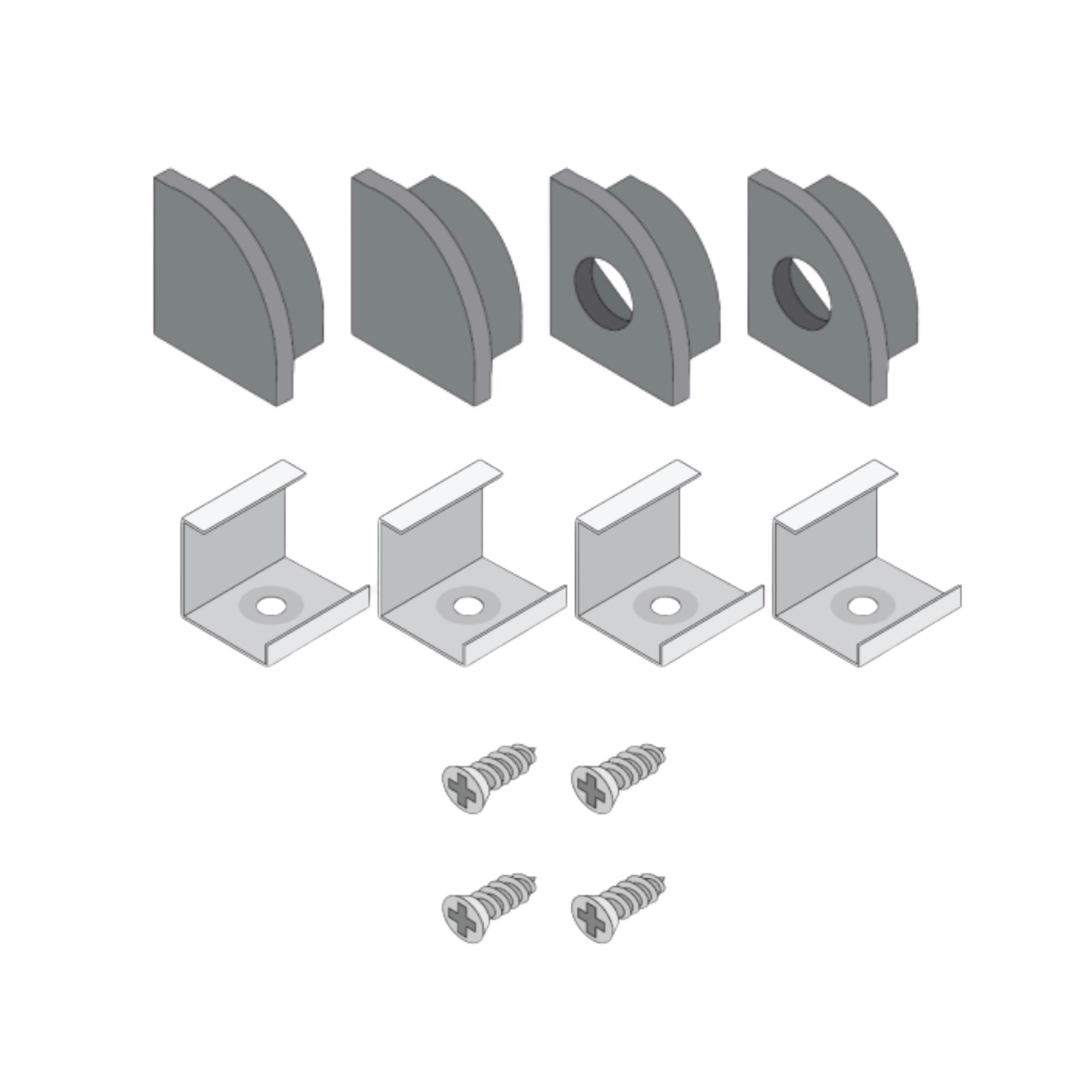 Diode LED DI-CHB-S45-ACCB Accessory Pack for S45 Black Channels
