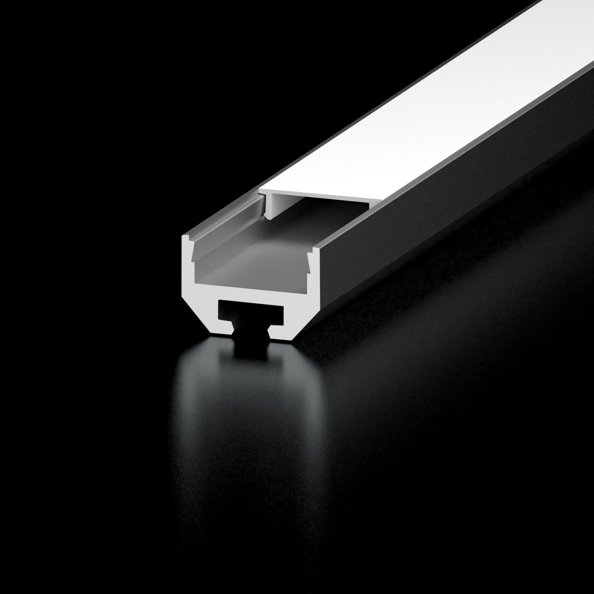 48" Square LED Channel, Aluminum - Bees Lighting