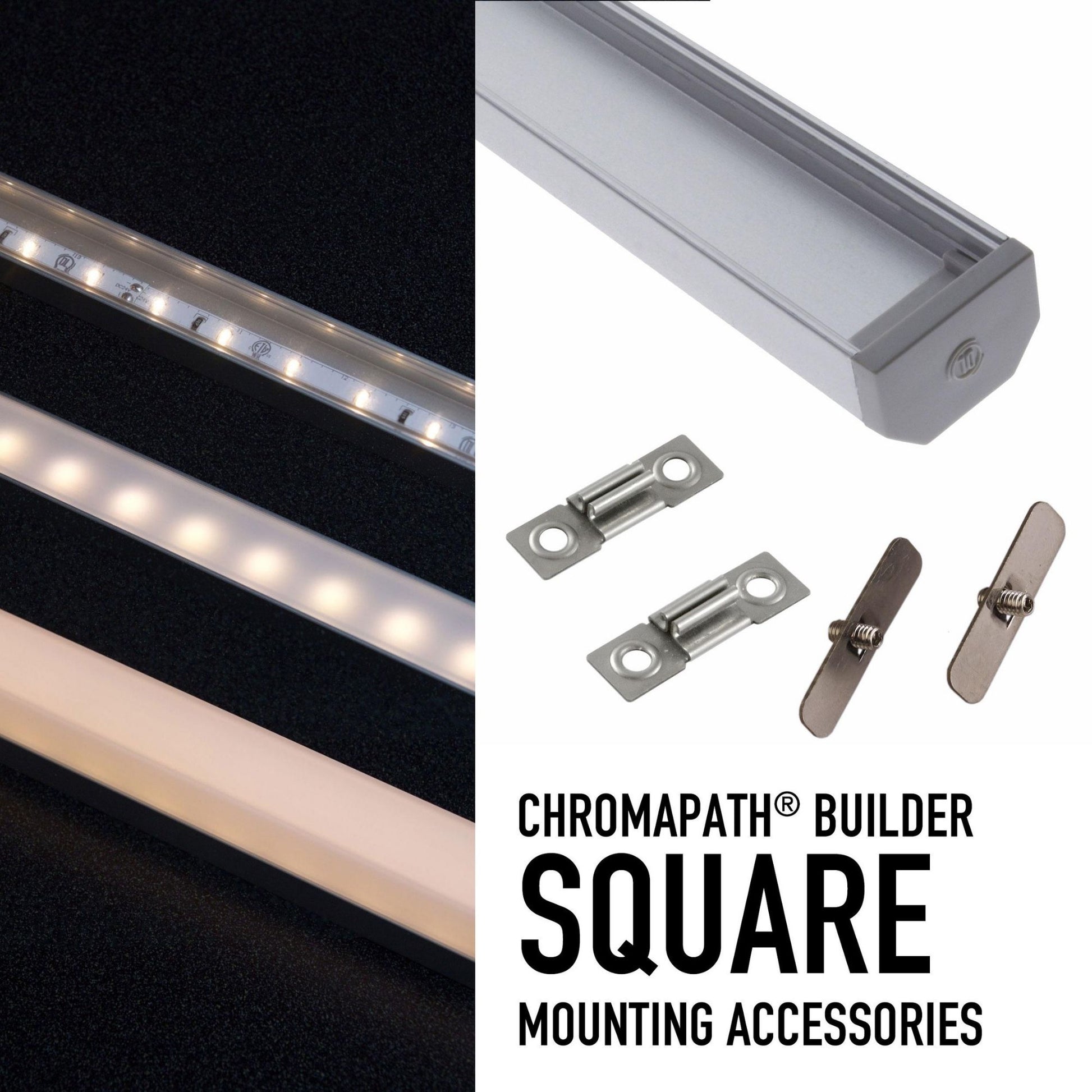 48" Square LED Channel, Aluminum - Bees Lighting