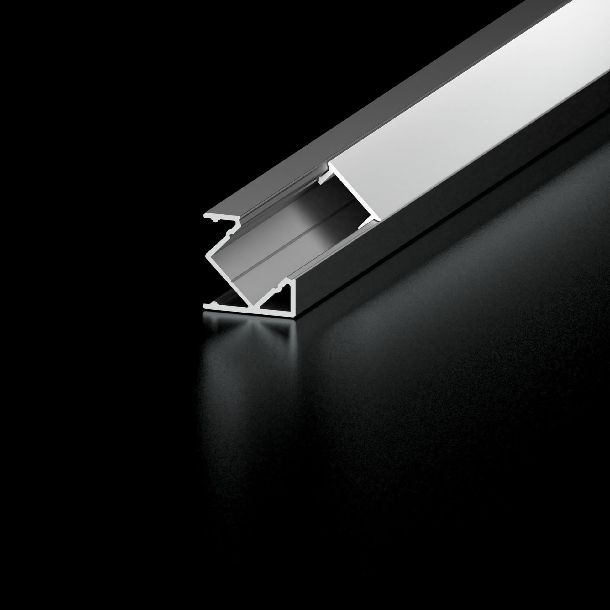 48" 45 Degree DECO Aluminum Channel - Bees Lighting