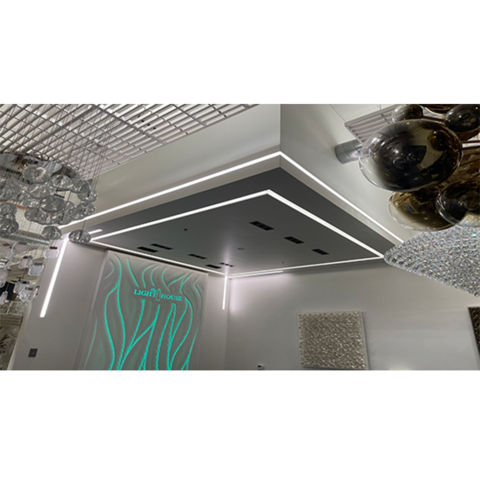 96" Mud-In 0.5 in. Channel with Classic Frosted Lens, Aluminum - Bees Lighting