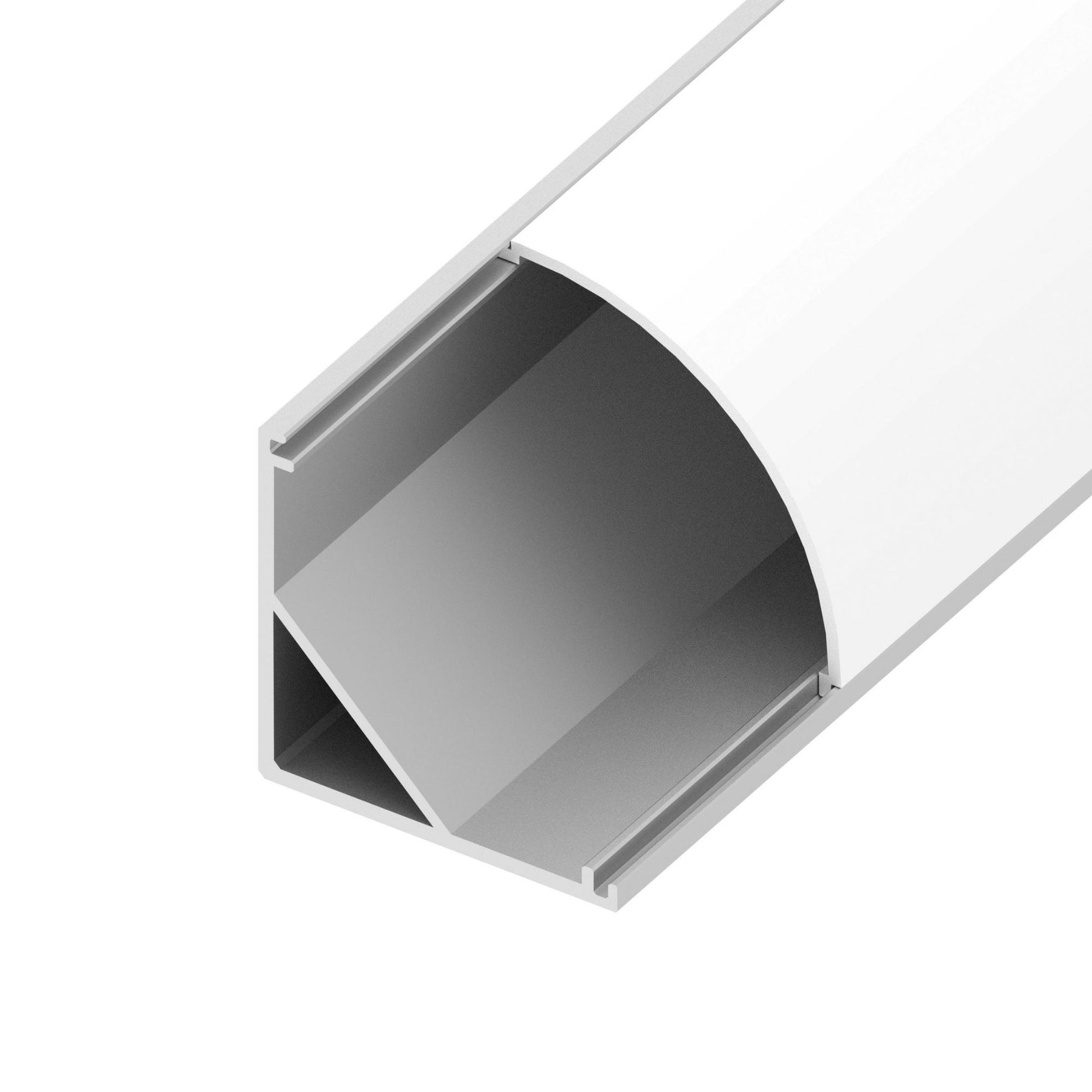 48" 20mm Rounded Corner Aluminum Channel - Bees Lighting