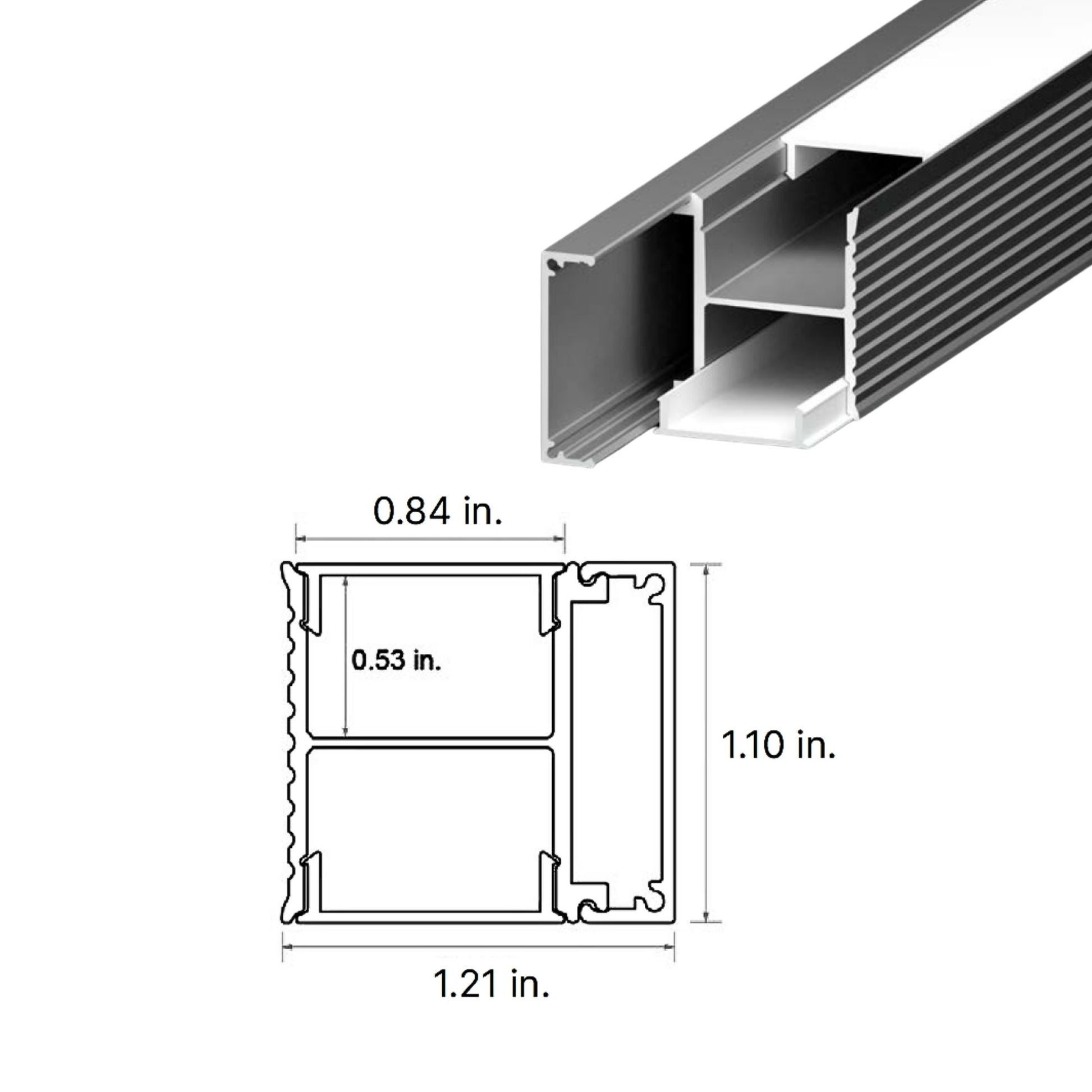 48" Sconce Aluminum Channel - Bees Lighting