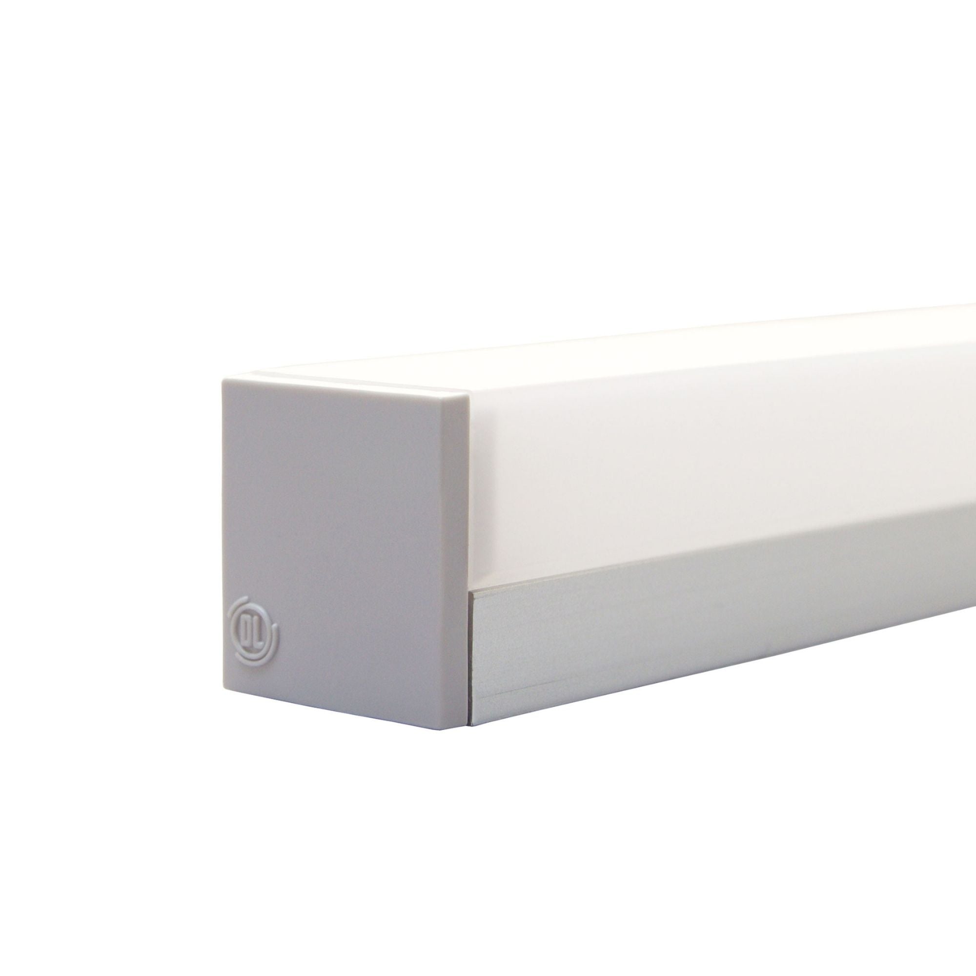 48" Slim Channel with Premium Diffusion Lens, White - Bees Lighting