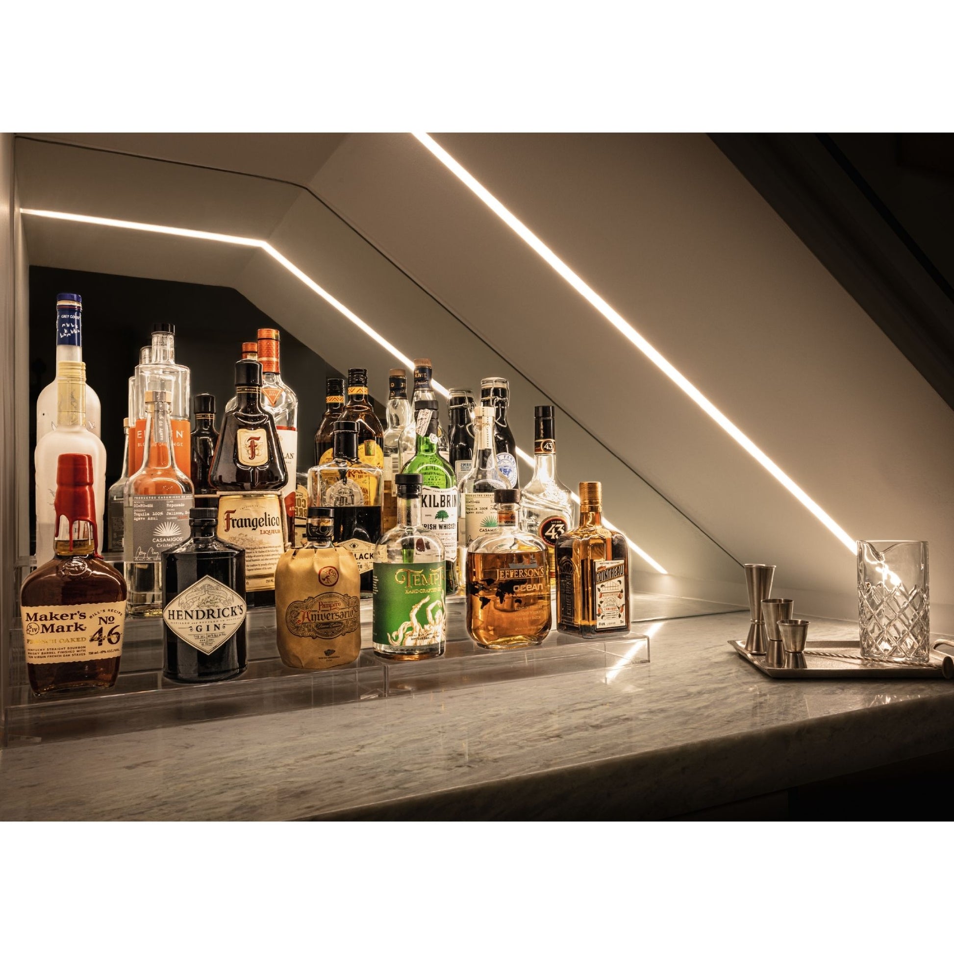48" Slim Channel with Premium Diffusion Lens, White - Bees Lighting