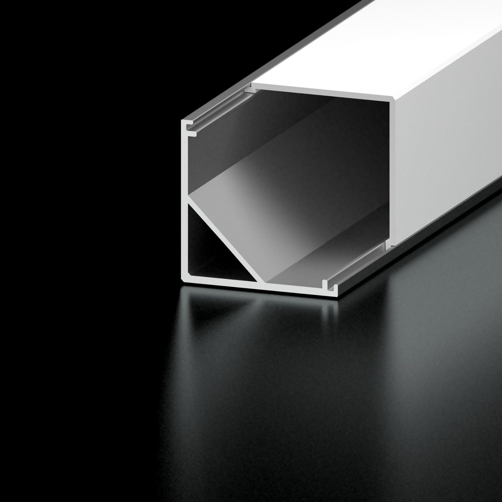 48" 20mm Square Corner Channel - Bees Lighting
