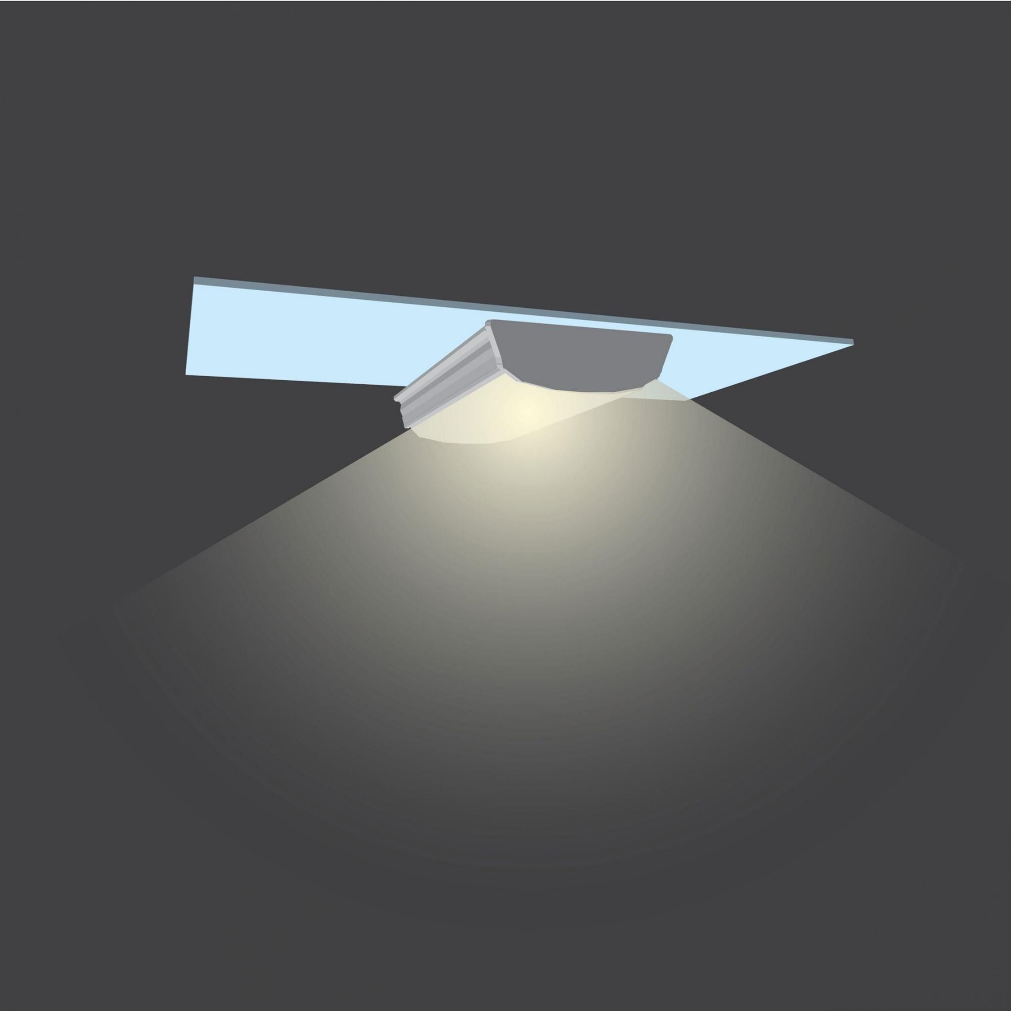 48" Waveform Channel, Flexible profile for curved surfaces - Bees Lighting