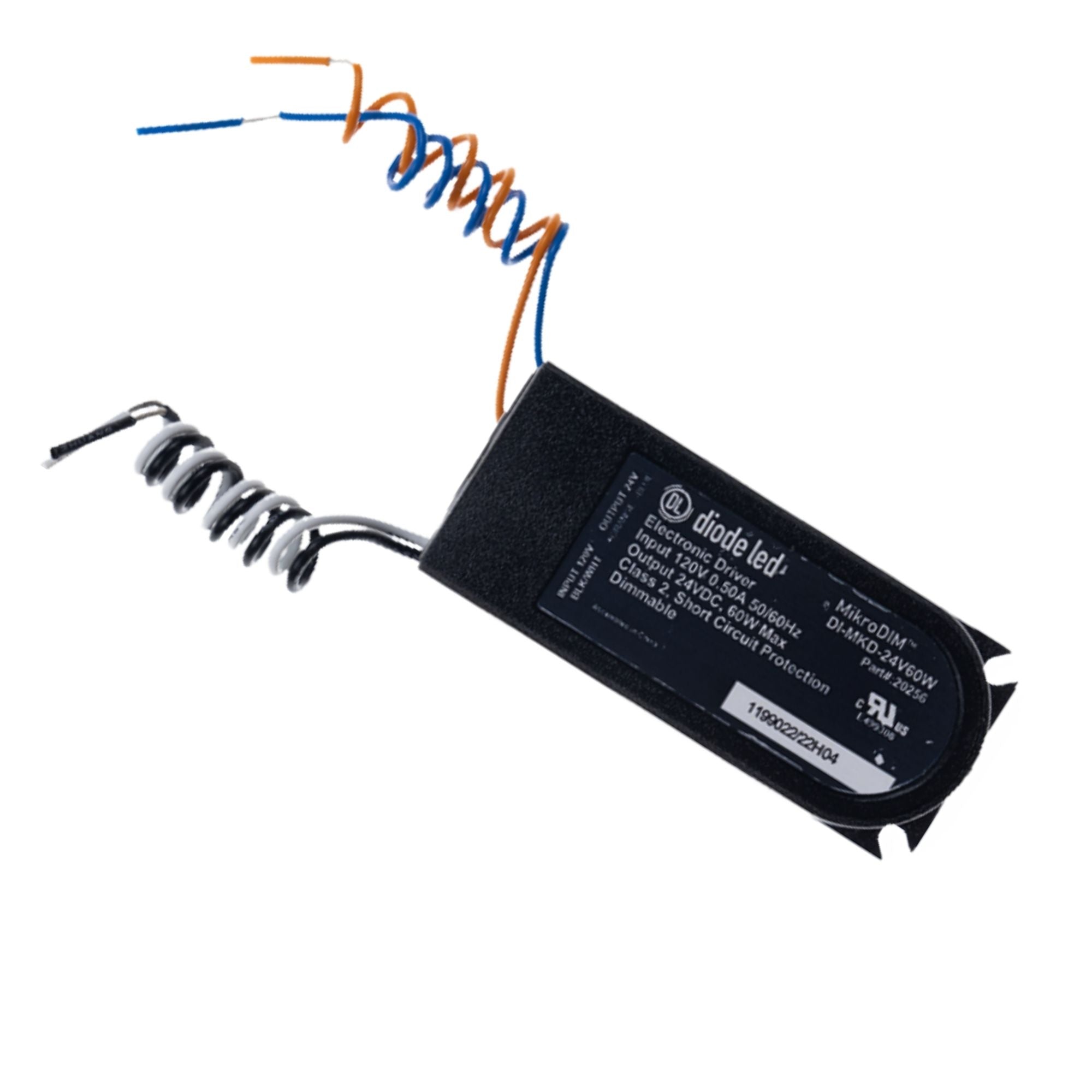 MikroDIM Electronic Dimmable Driver, 60 Watts 24VDC - Bees Lighting