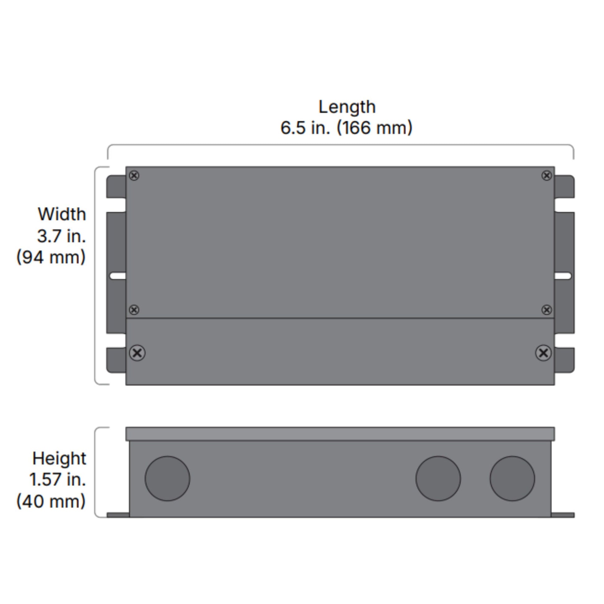 OMNIDRIVE X 30 Watts, 12VDC LED Driver, ELV, Triac and 0-10V Dimming, 120-277V - Bees Lighting