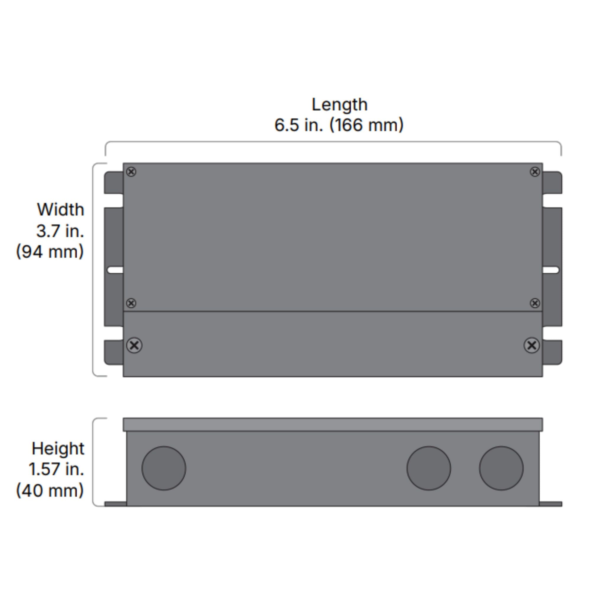 OMNIDRIVE X 30 Watts, 12VDC LED Driver, ELV, Triac and 0-10V Dimming, 120-277V - Bees Lighting