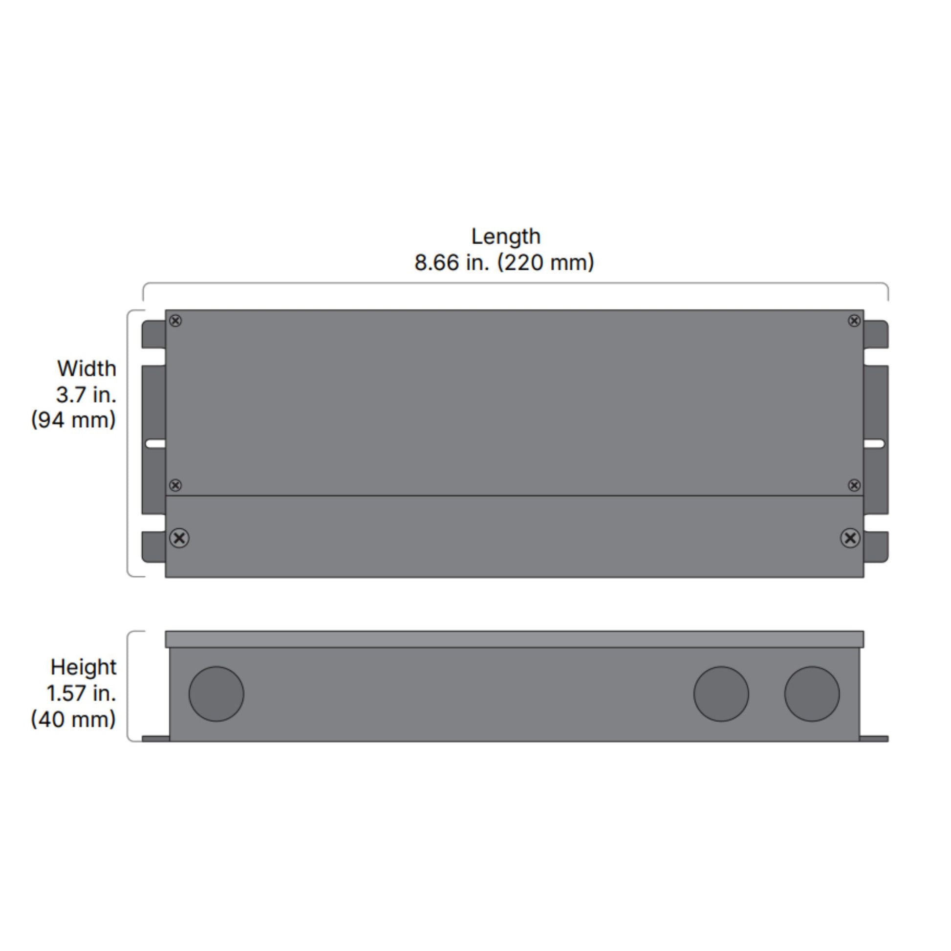OMNIDRIVE X 120 Watts, 24VDC LED Driver, ELV, Triac and 0-10V Dimming, 120-277V - Bees Lighting