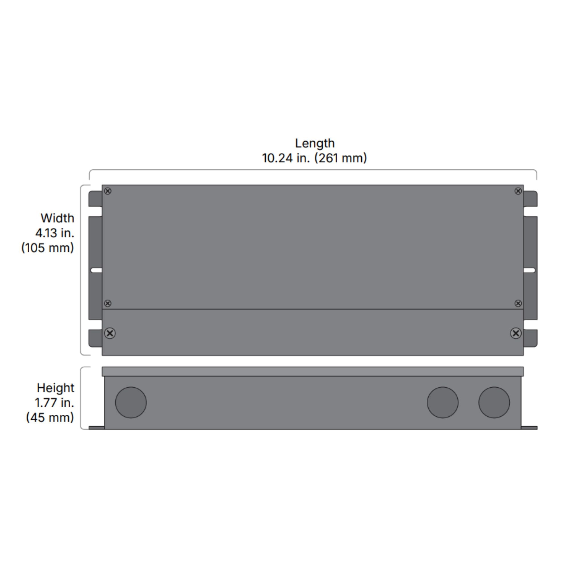 OMNIDRIVE X 200 Watts, 24VDC LED Driver, ELV, Triac and 0-10V Dimming, 120-277V - Bees Lighting