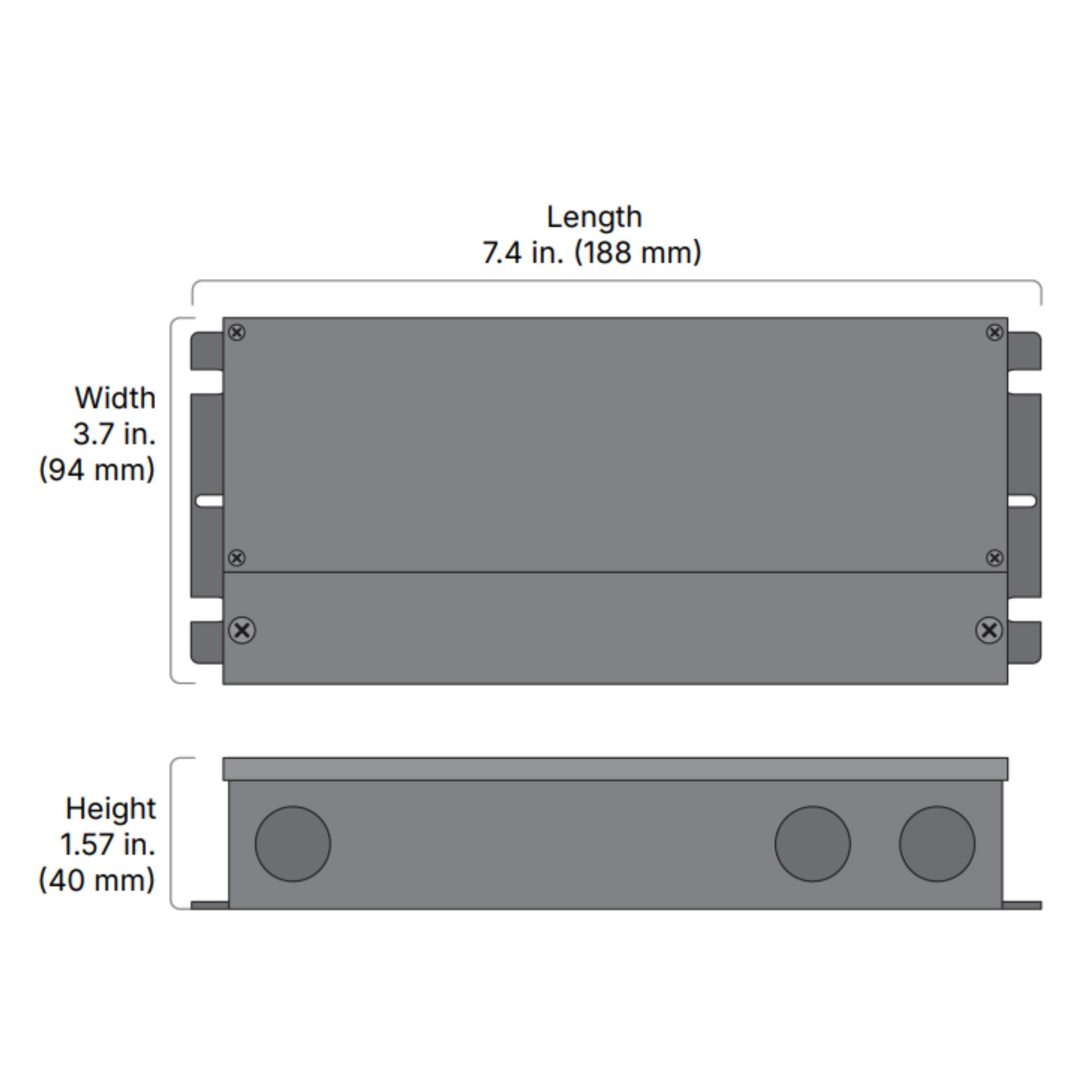 OMNIDRIVE X 60 Watts, 24VDC LED Driver, ELV, Triac and 0-10V Dimming, 120-277V - Bees Lighting