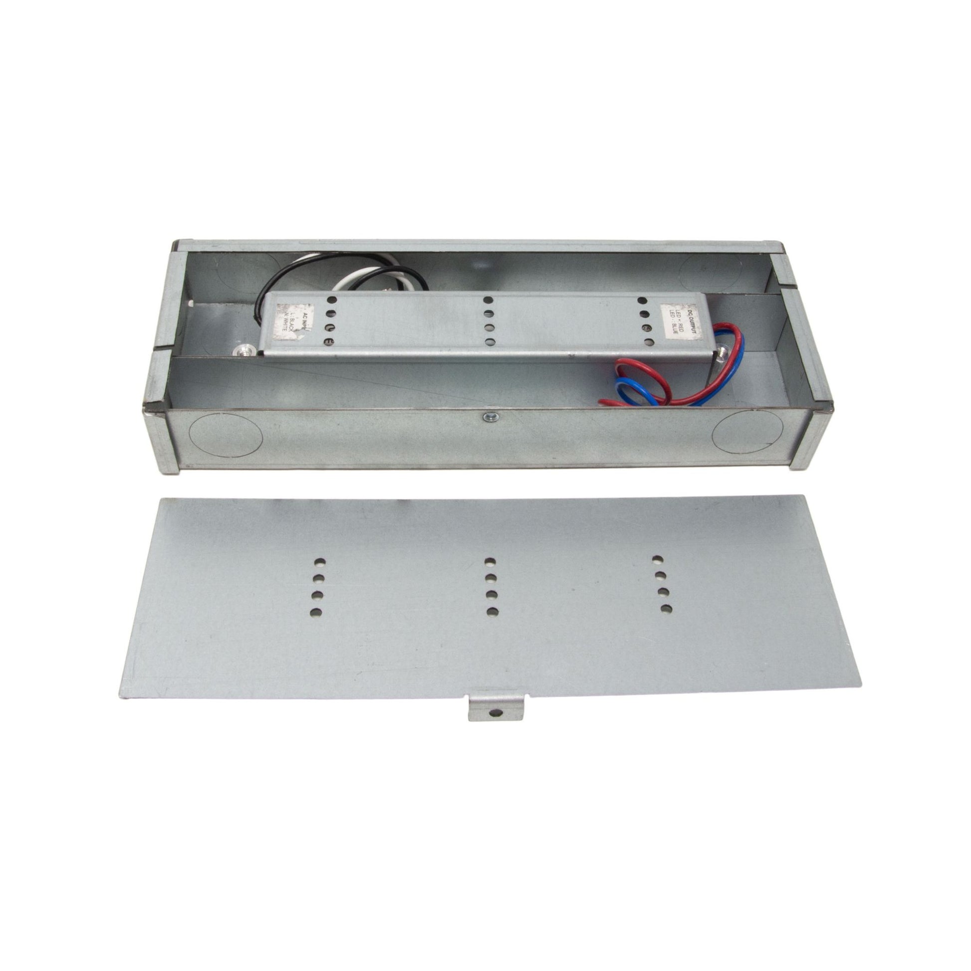 VLM 96 Watts, 24VDC LED Driver + LO-PRO Junction Box, PWM Dimming, 120-277V - Bees Lighting