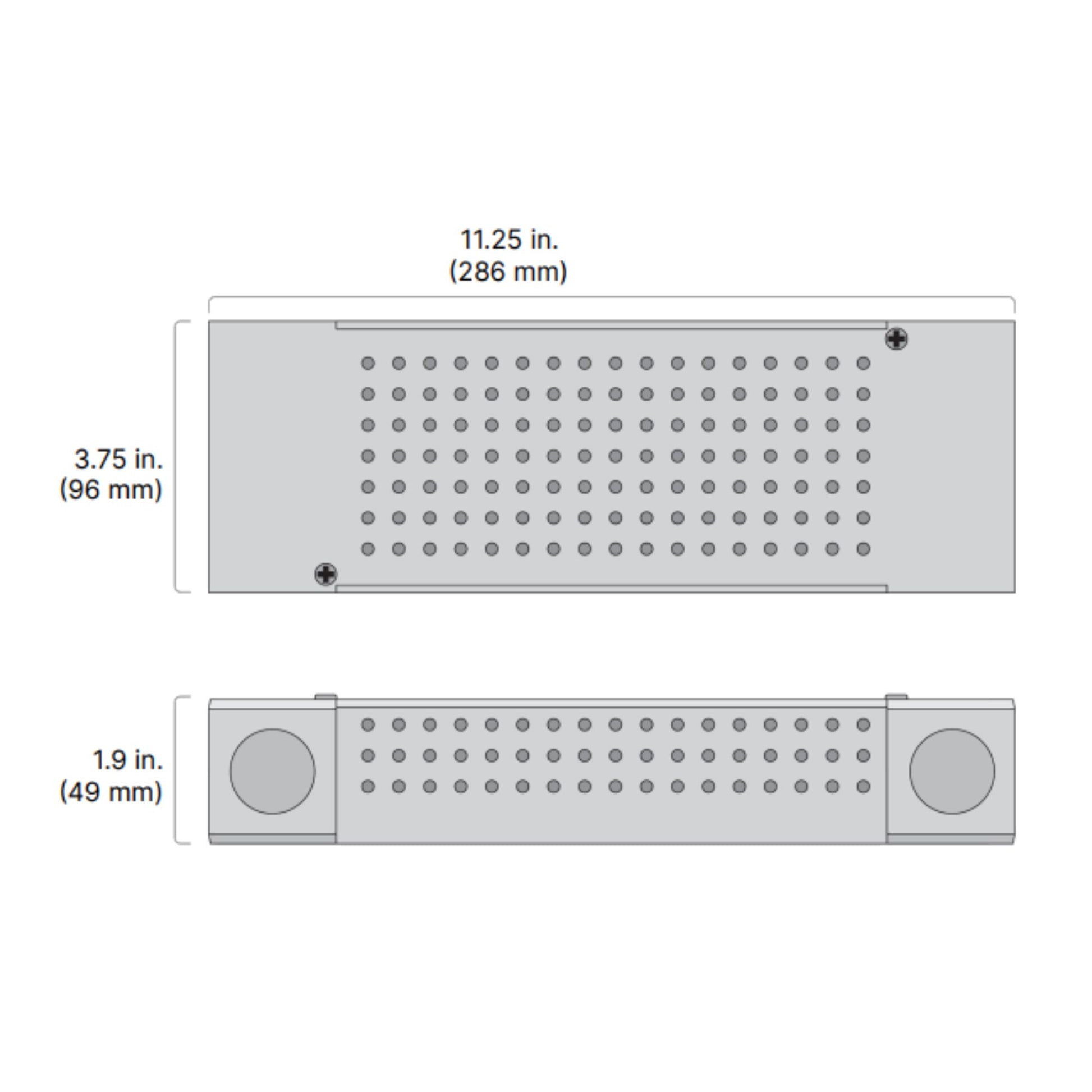 VLM 96 Watts, 24VDC LED Driver + LO-PRO Junction Box, PWM Dimming, 120-277V - Bees Lighting