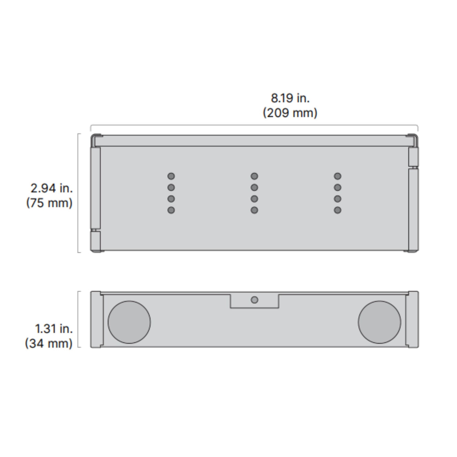 VLM 60 Watts, 24VDC LED Driver+ LO-PRO Junction Box, PWM Dimming, 120-277V - Bees Lighting
