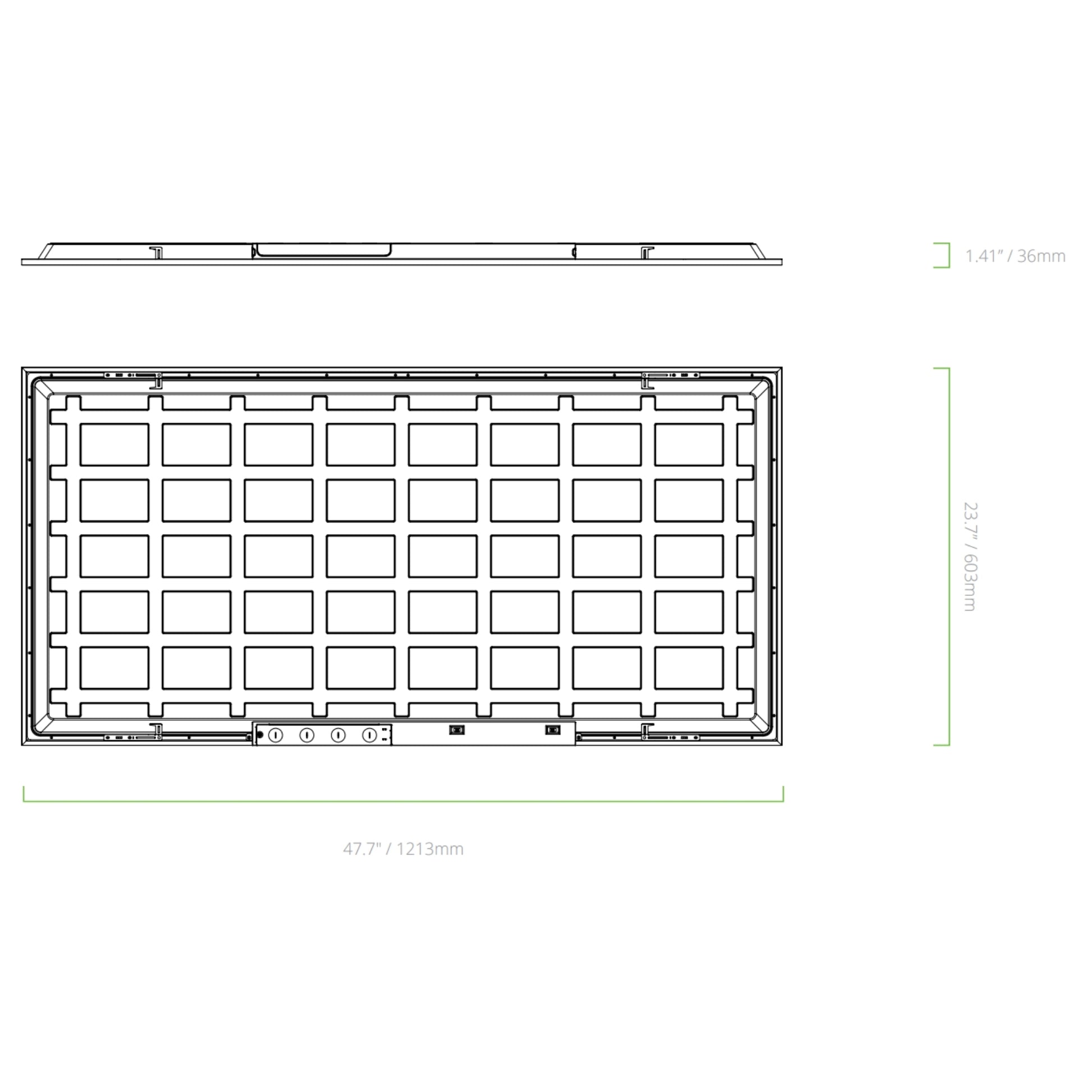 2x4 LED Flat Panel Light, 6250 Lumens, 50W, 35K/40K/50K, 120-277V - Bees Lighting