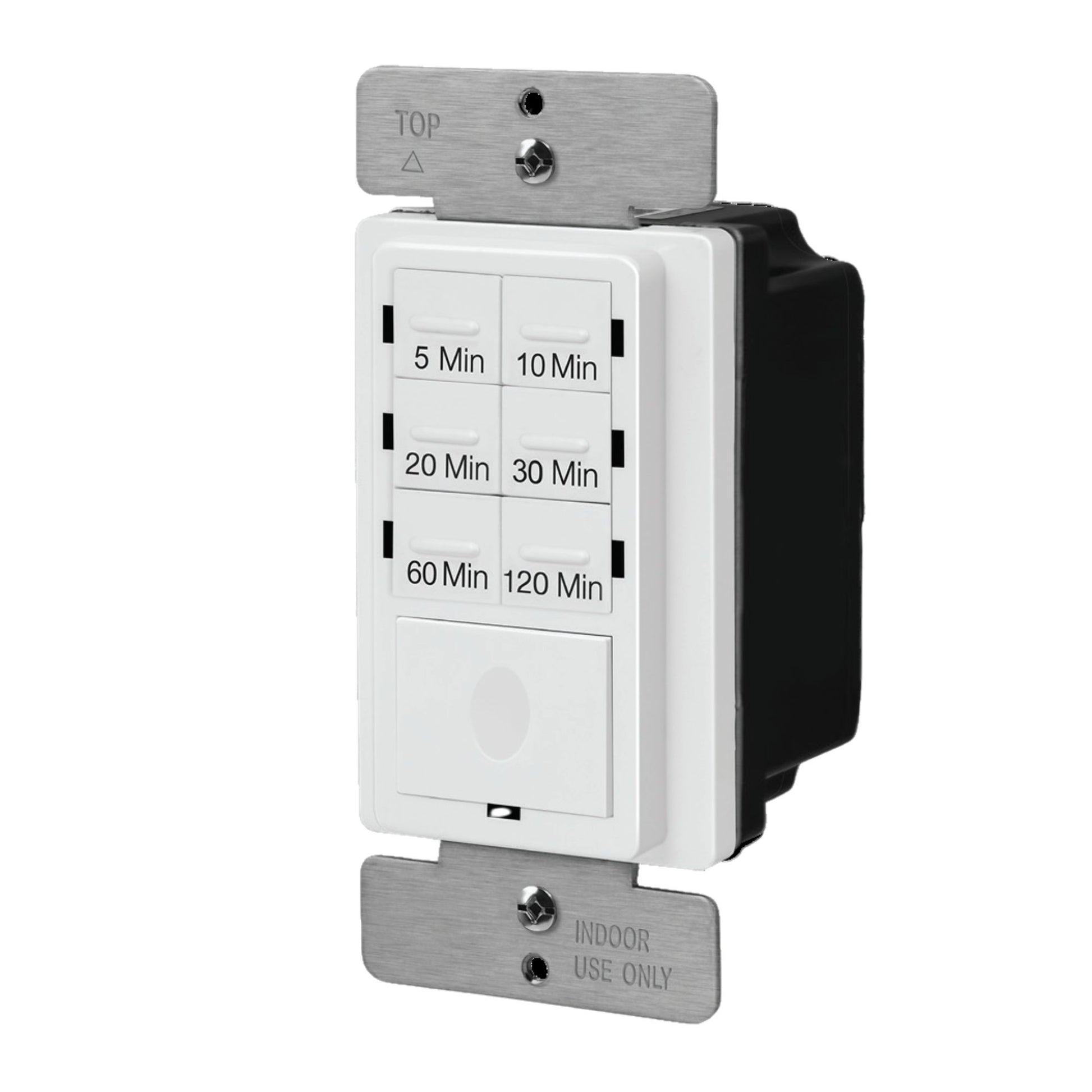In-Wall Preset Countdown Timer Switch, 4-Hour 7-Button, 800 Watts, White - Bees Lighting