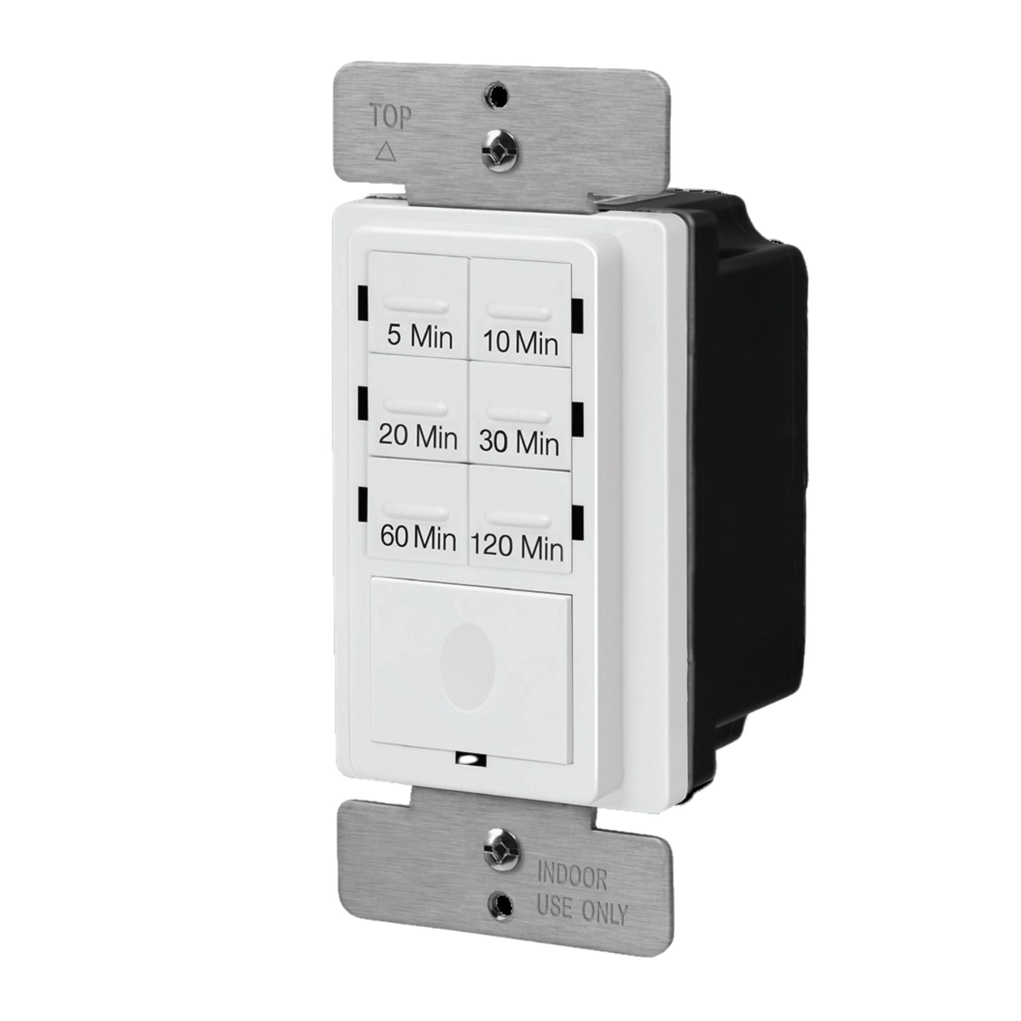 In-Wall Preset Countdown Timer Switch, 4-Hour 7-Button, 800 Watts, White - Bees Lighting