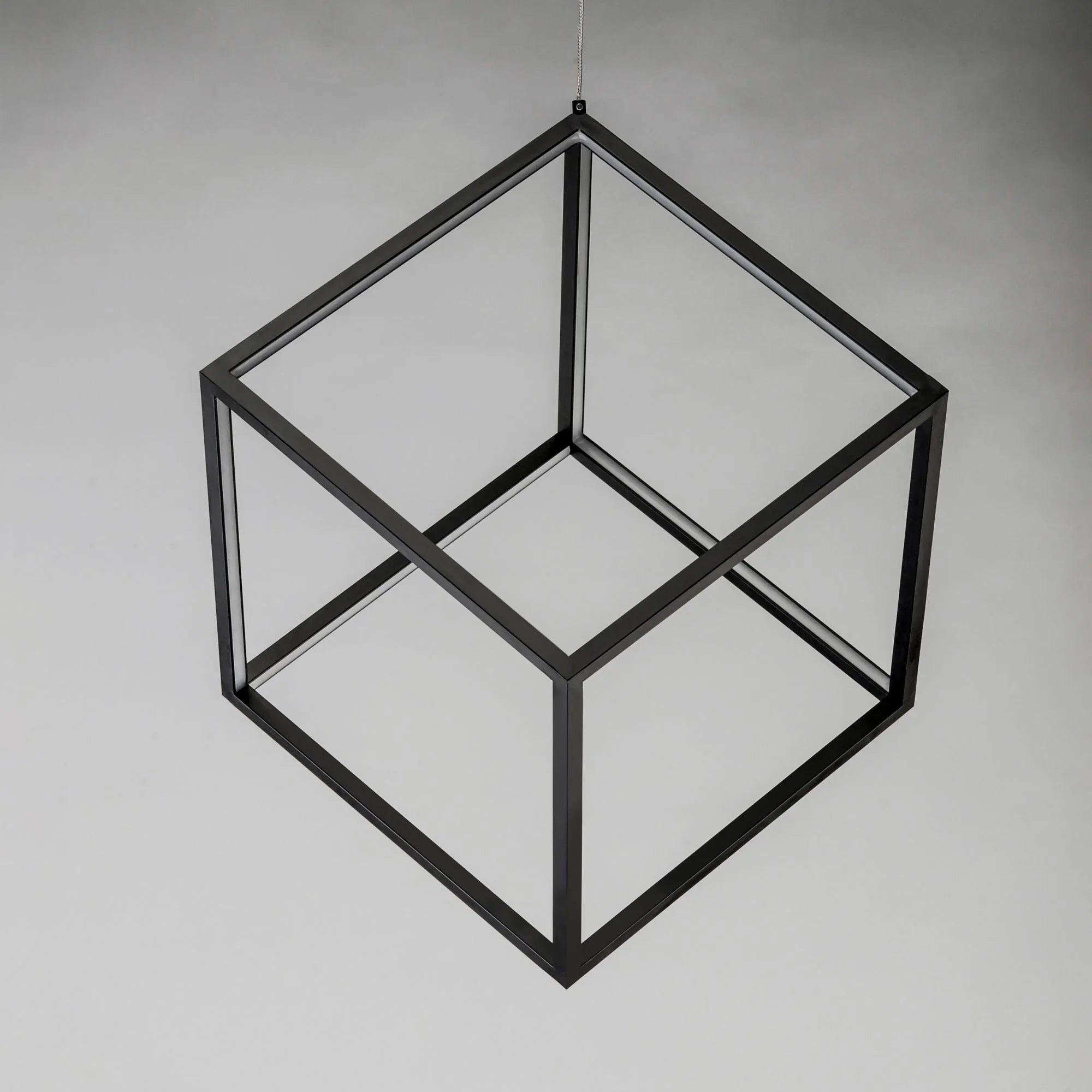 ET2 Lighting - 4 Square 21" LED Pendant, Black Finish | Bees Lighting