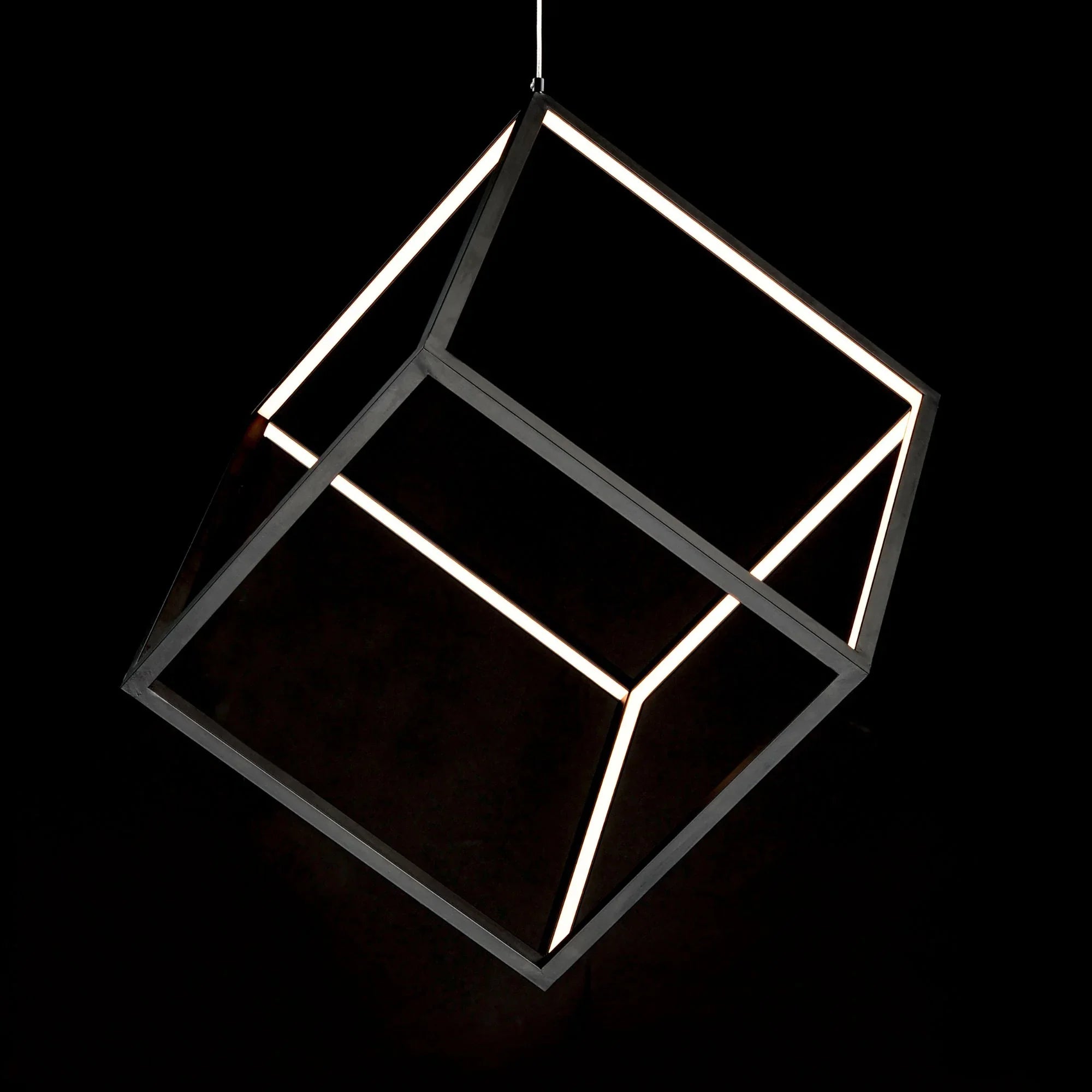 ET2 Lighting - 4 Square 21" LED Pendant, Black Finish | Bees Lighting
