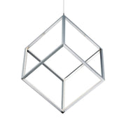 4 Square 21" LED Pendant, Polished Chrome Finish