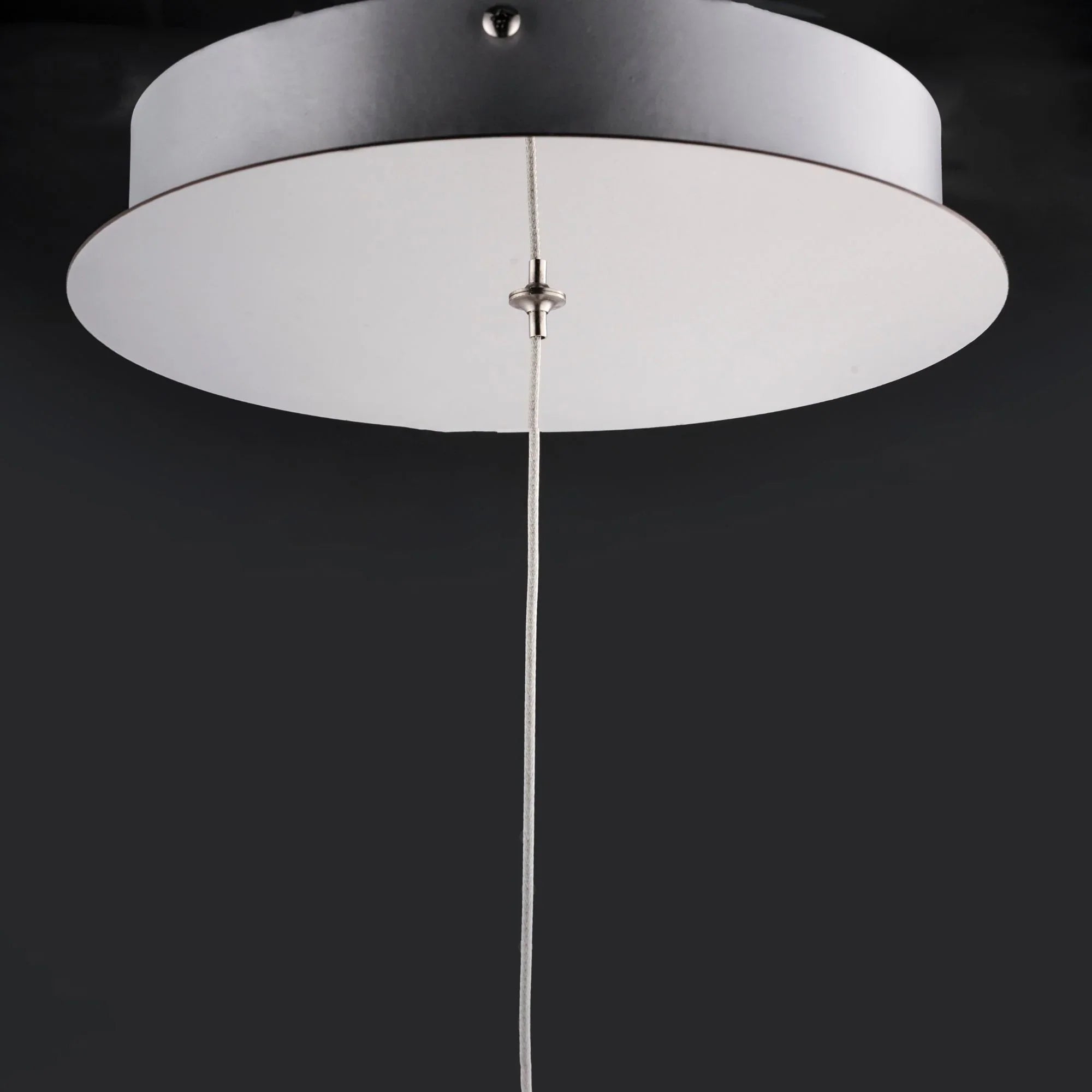 4 Square 21" LED Pendant, Polished Chrome Finish