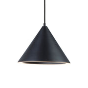 Abyss 10" Mini Cone LED Pendant, Black Finish