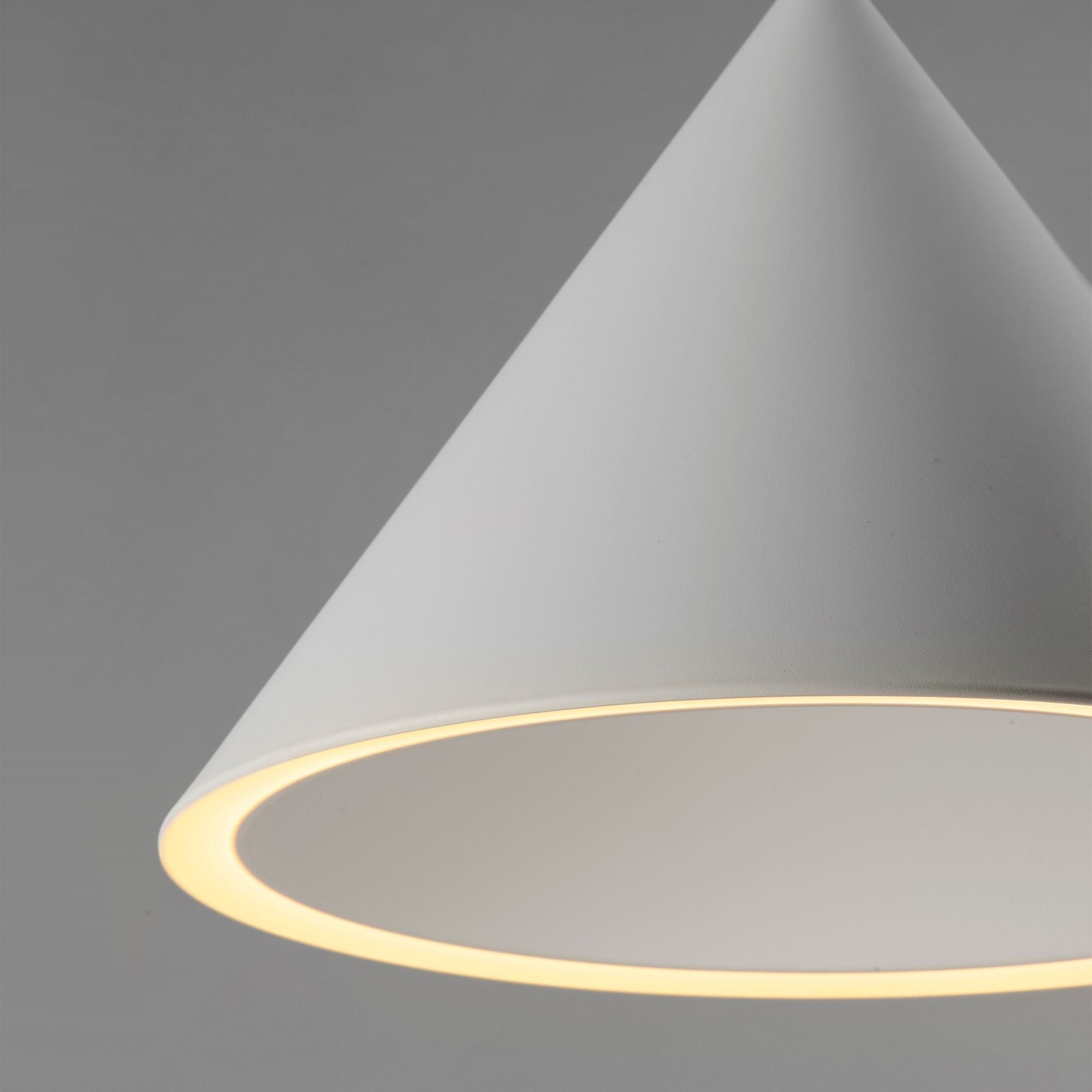 Abyss 13" Cone LED Pendant, Matte White Finish