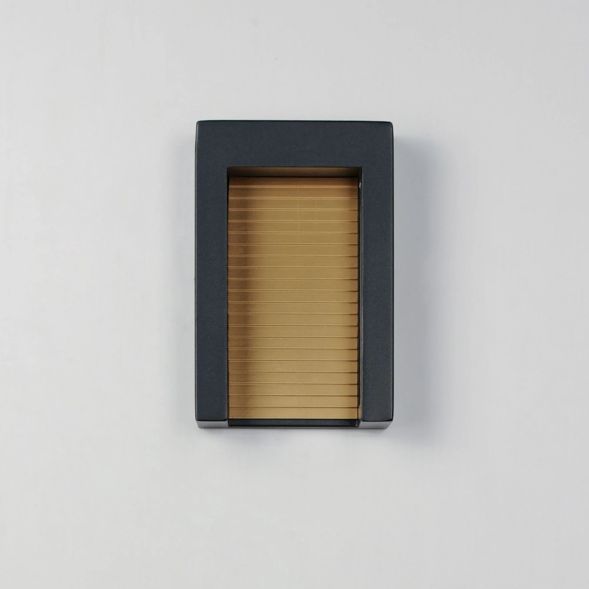 Alcove 10" Small LED Outdoor Wall Sconce, Black & Gold Finish