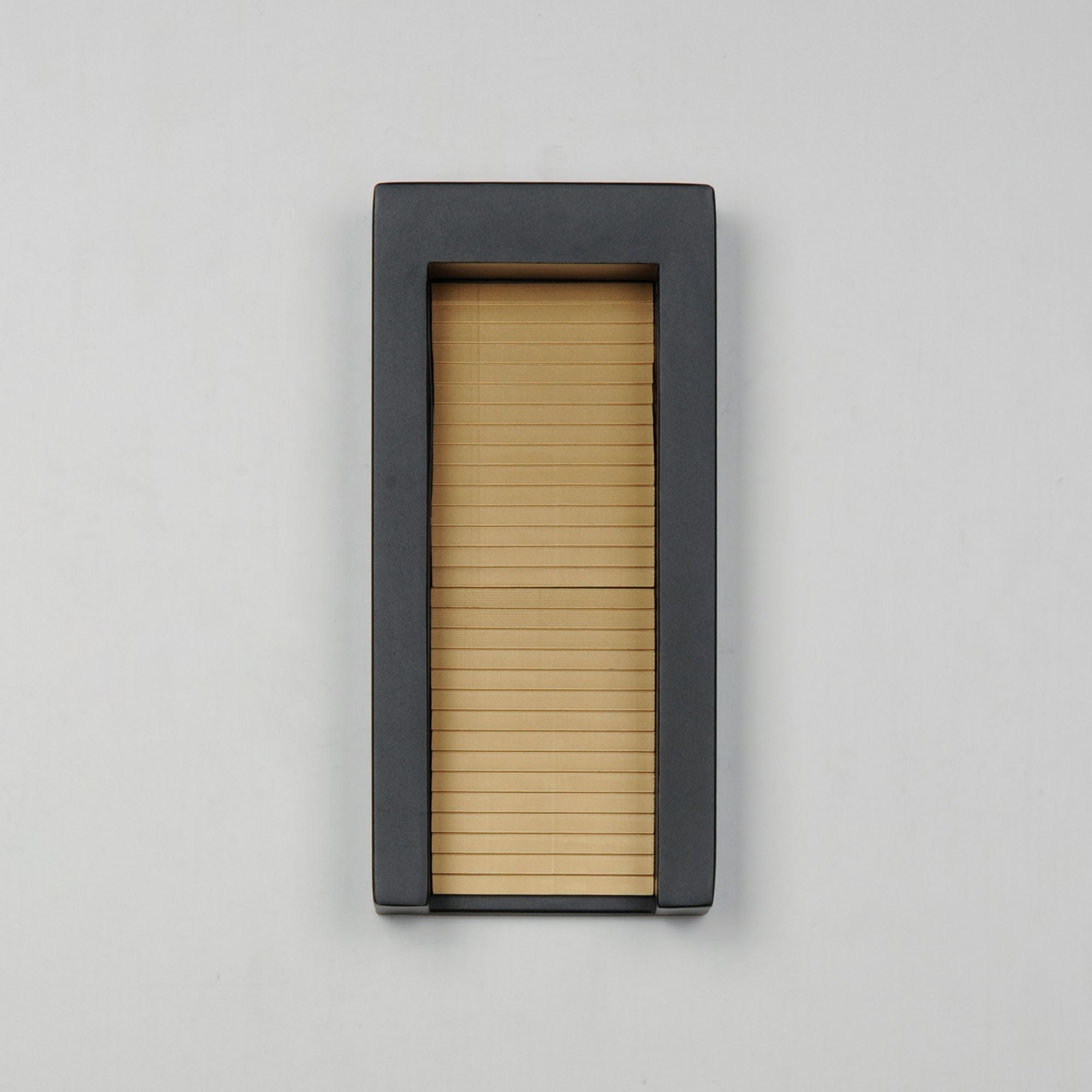 Alcove 14" Medium LED Outdoor Wall Sconce, Black & Gold Finish
