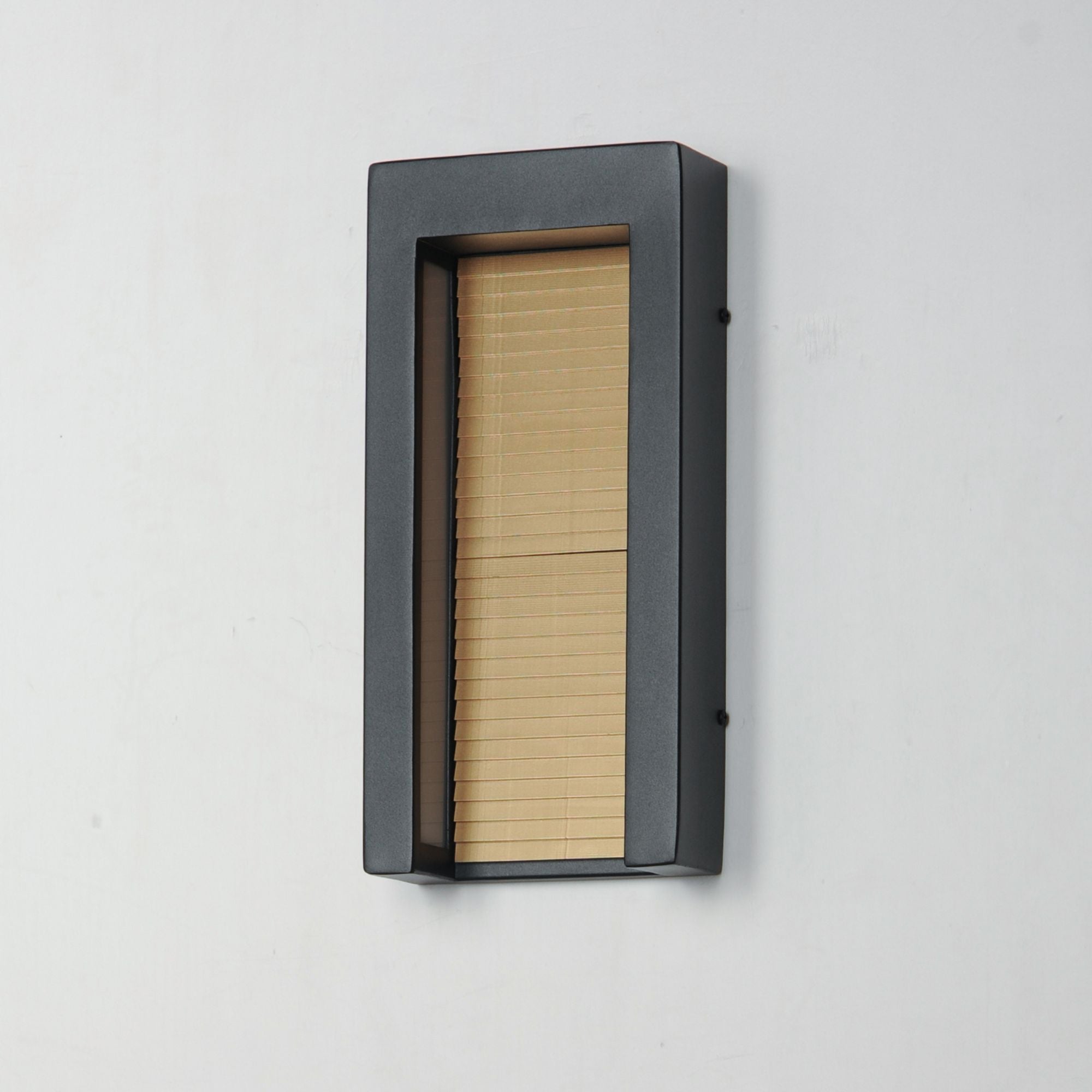Alcove 14" Medium LED Outdoor Wall Sconce, Black & Gold Finish