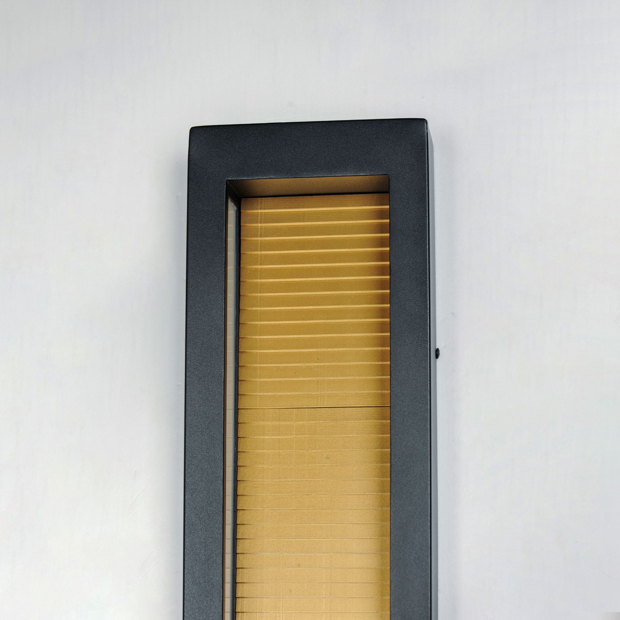 Alcove 20" Large LED Outdoor Wall Sconce, Black & Gold Finish