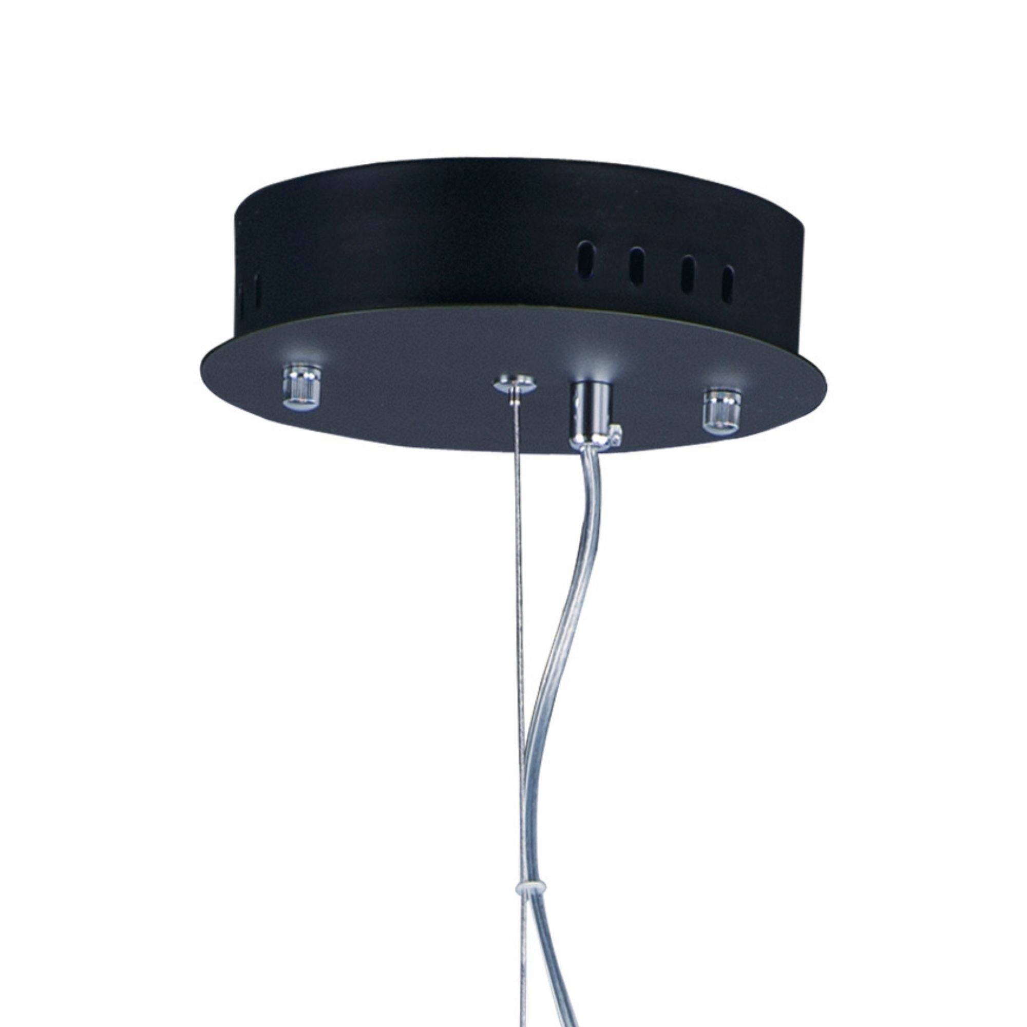 Aura 12" LED Pendant, Black Finish