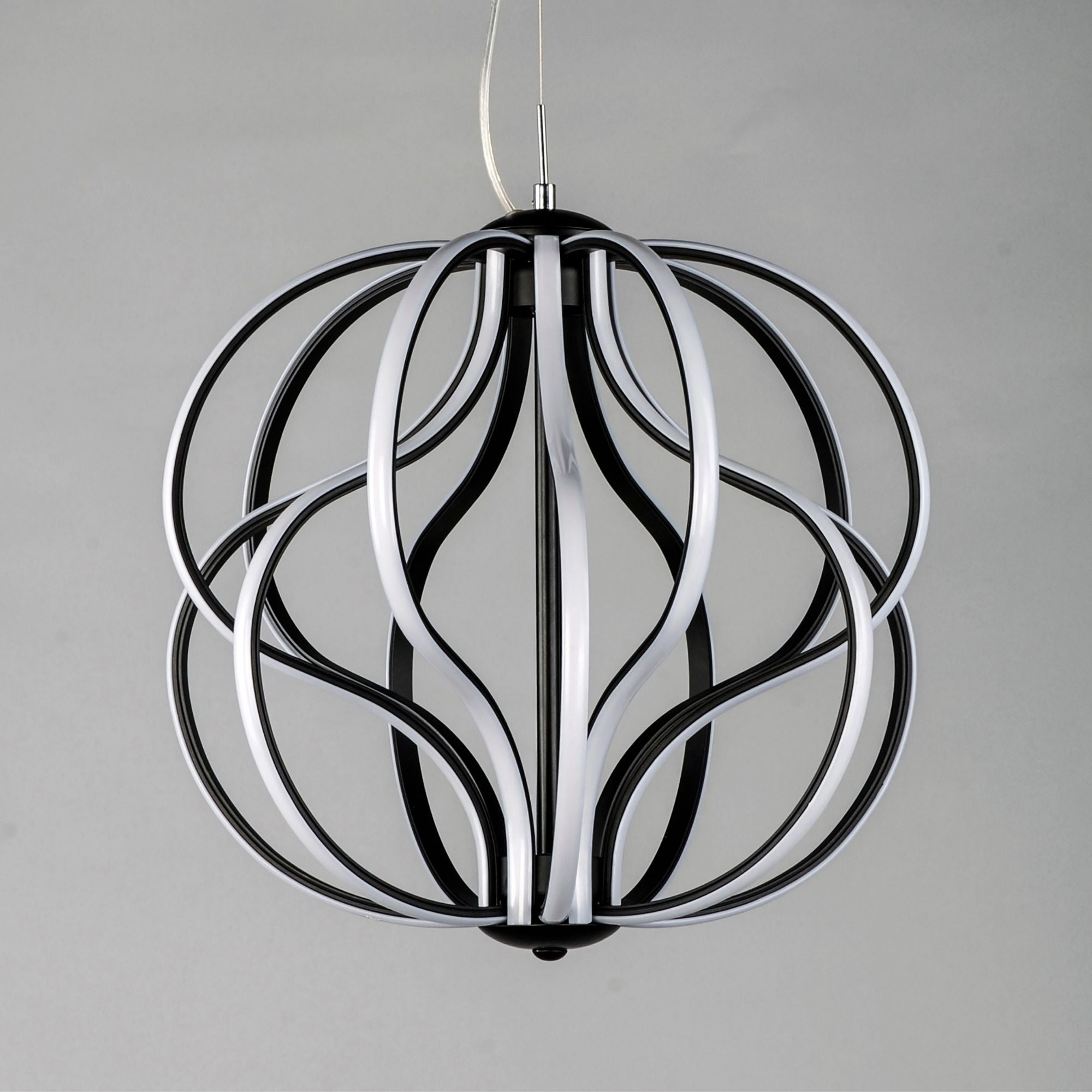Aura 17" LED Pendant, Black Finish