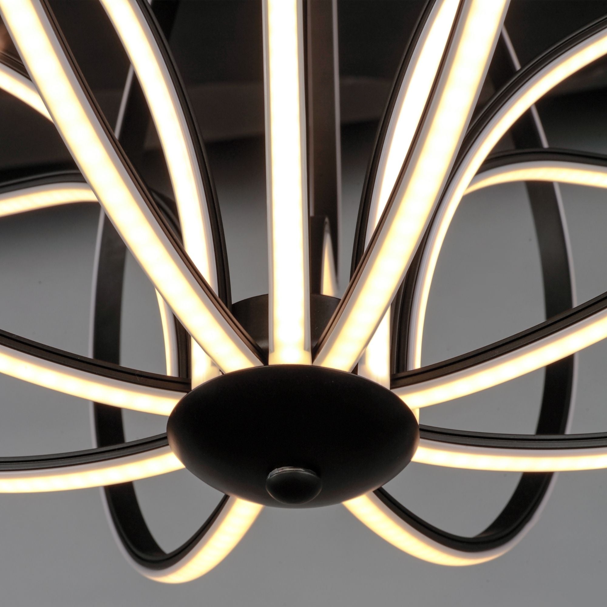 Aura 17" LED Pendant, Black Finish