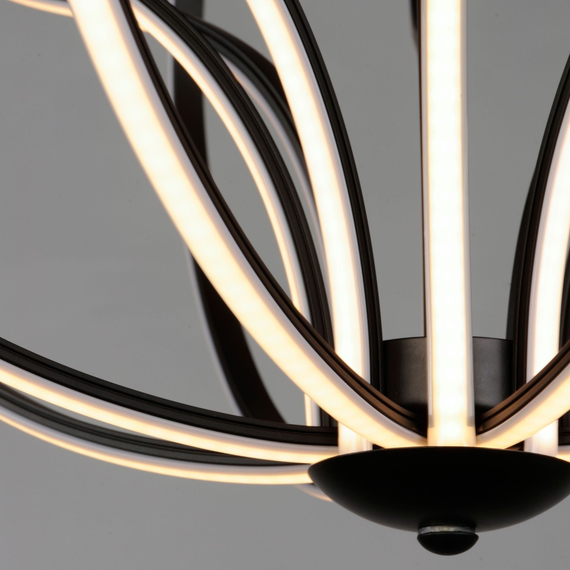 Aura 17" LED Pendant, Black Finish