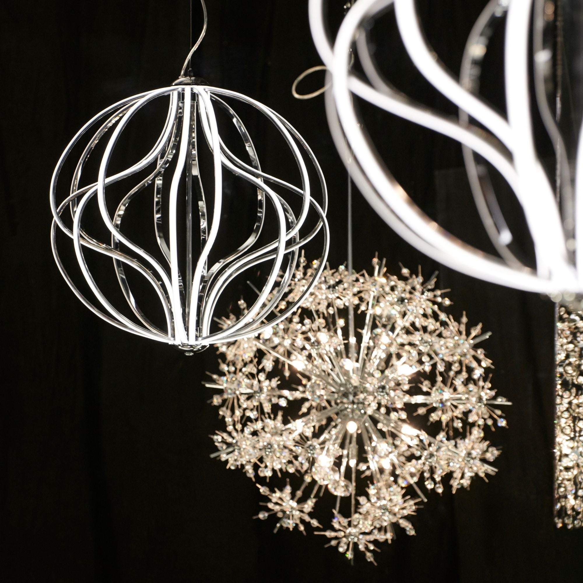 Aura 17" LED Pendant, Polished Chrome Finish