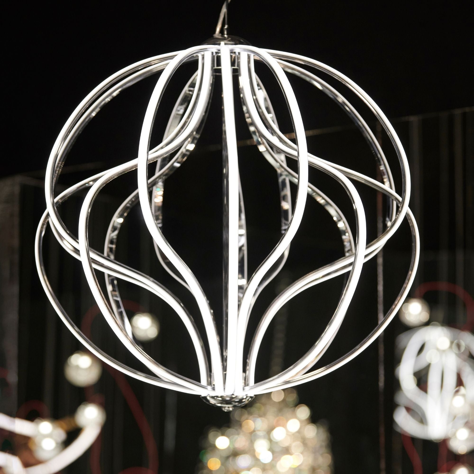 Aura 17" LED Pendant, Polished Chrome Finish