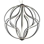 Aura 24" LED Pendant, Black Finish