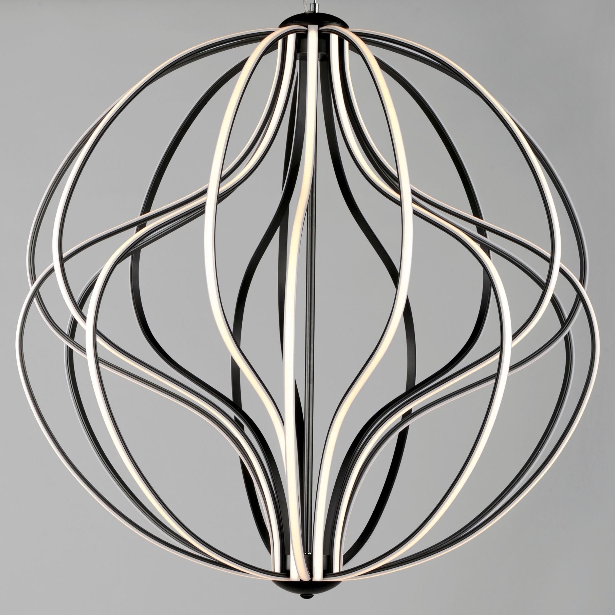 Aura 24" LED Pendant, Black Finish