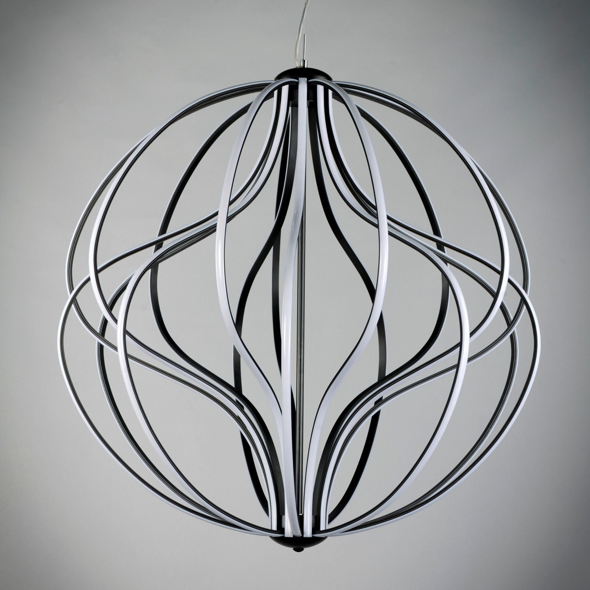 Aura 24" LED Pendant, Black Finish