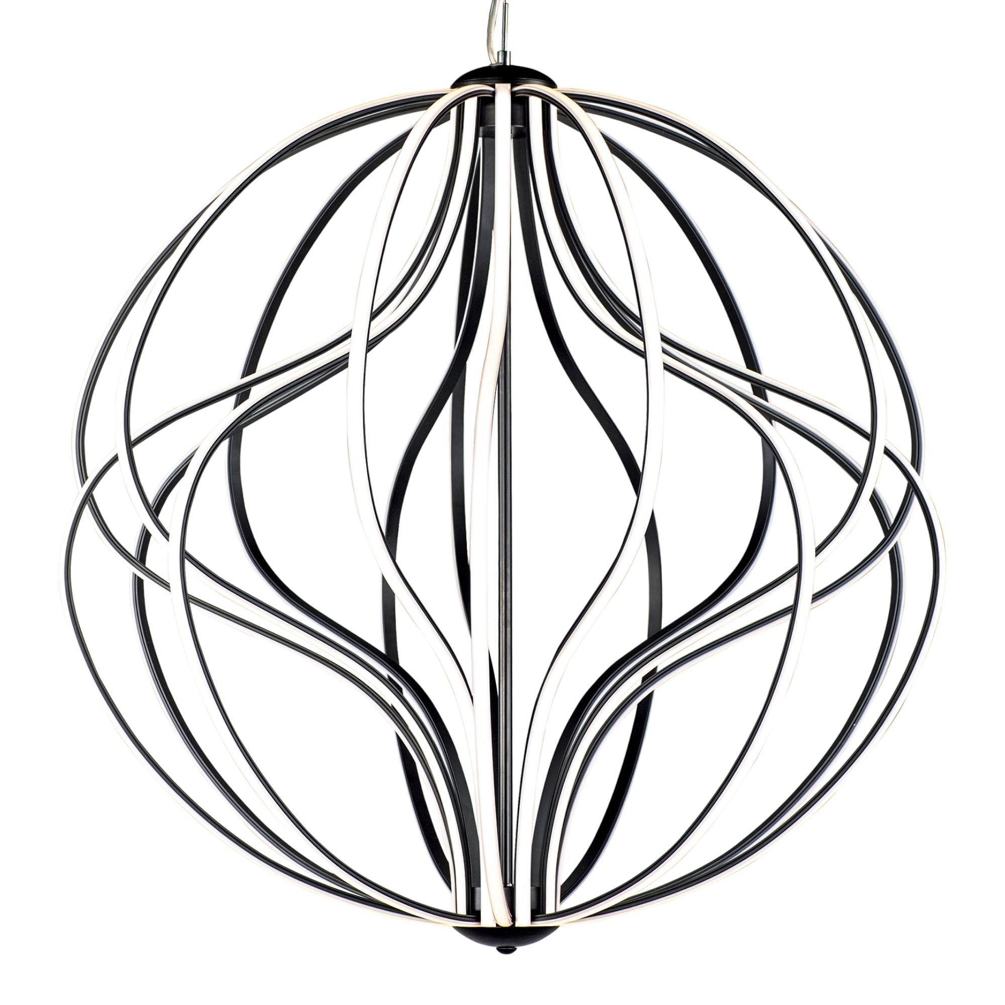 Aura 31" LED Pendant, Black Finish