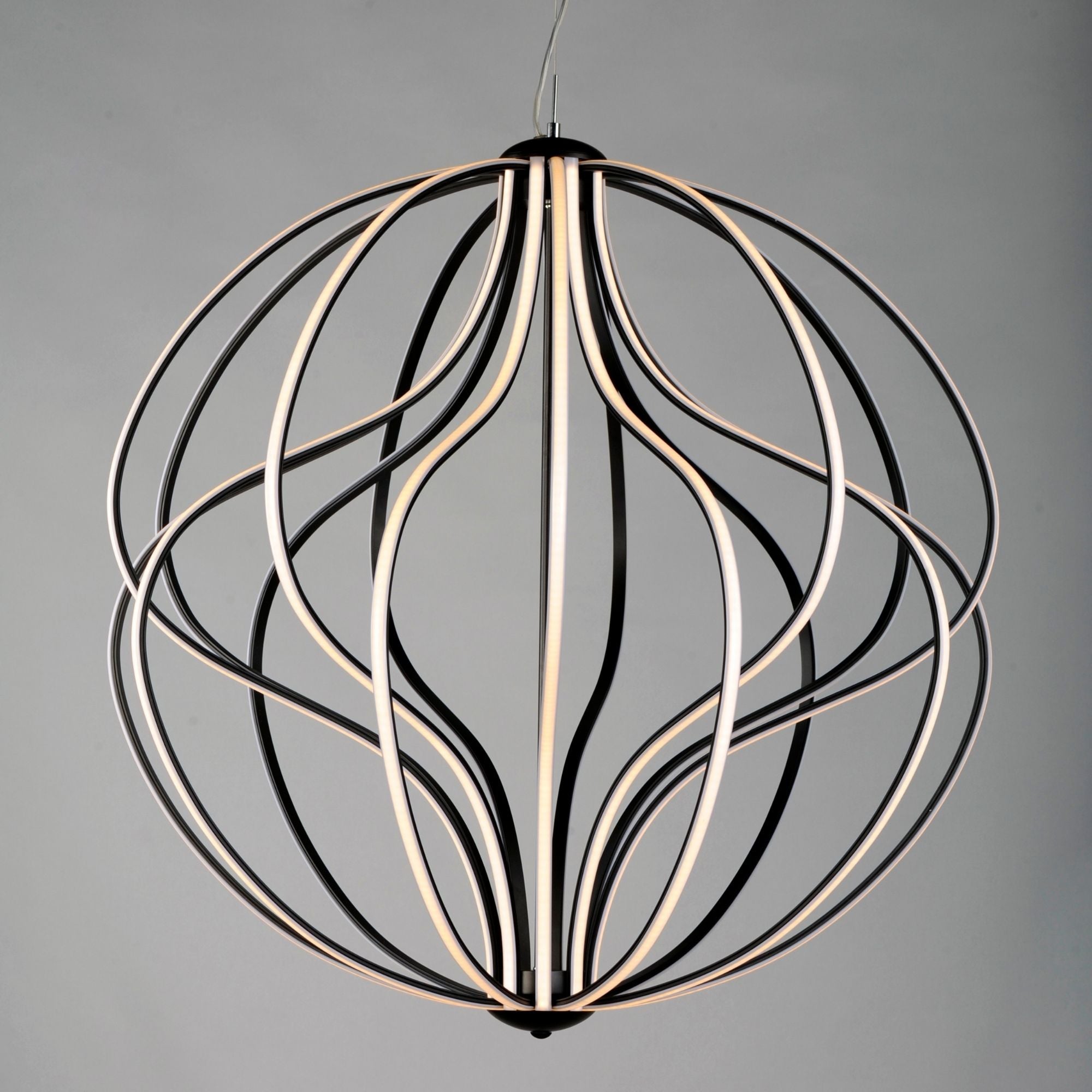 Aura 31" LED Pendant, Black Finish