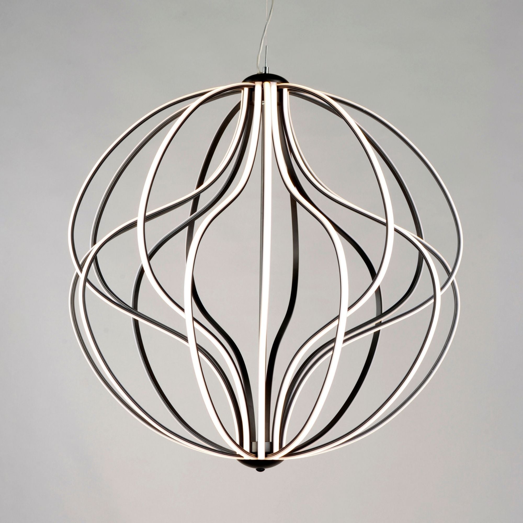 Aura 31" LED Pendant, Black Finish